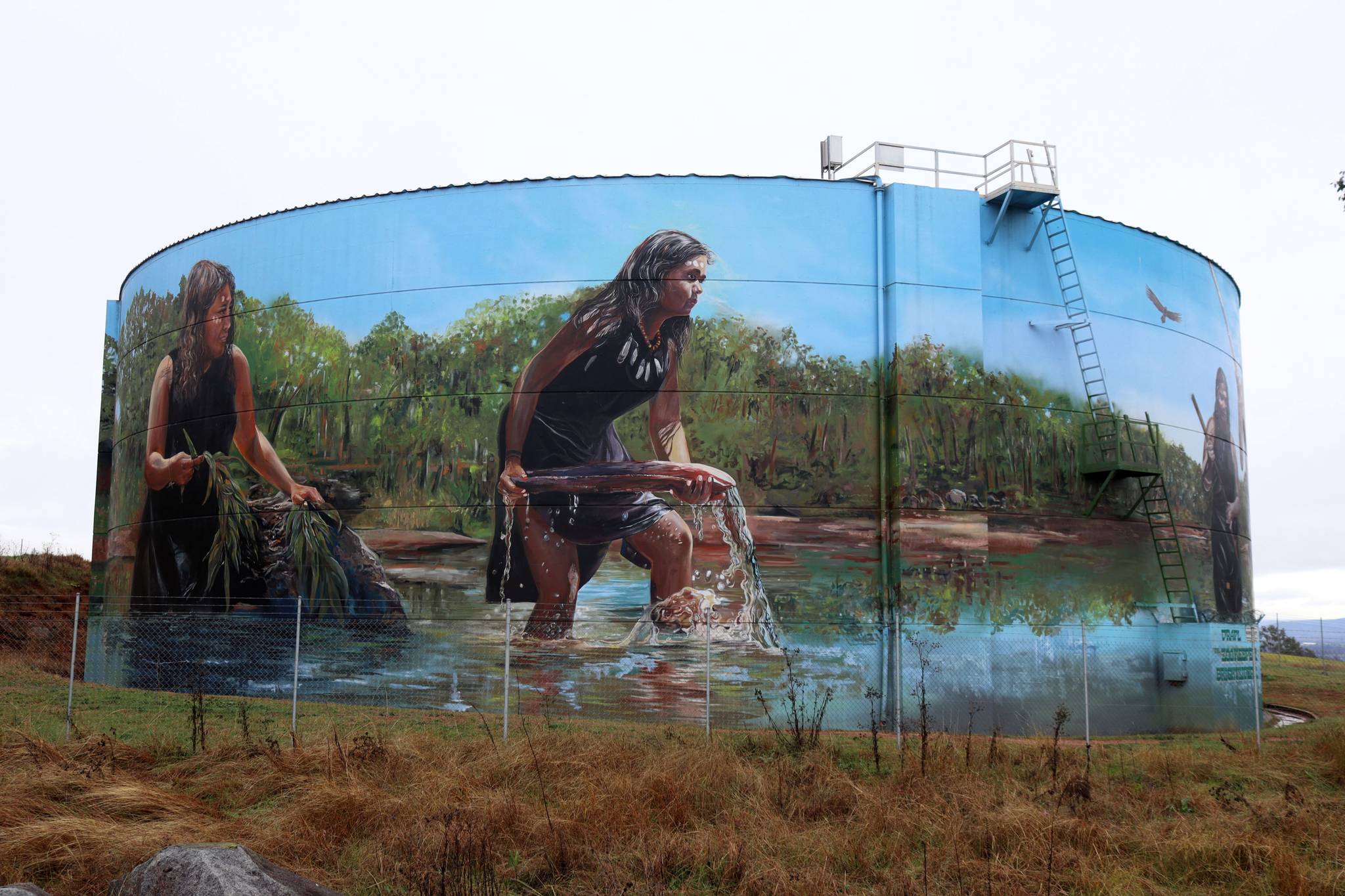 Drapl, The Zookeeper, The Brightsiders&mdash;Cowra POW Water Tank Mural