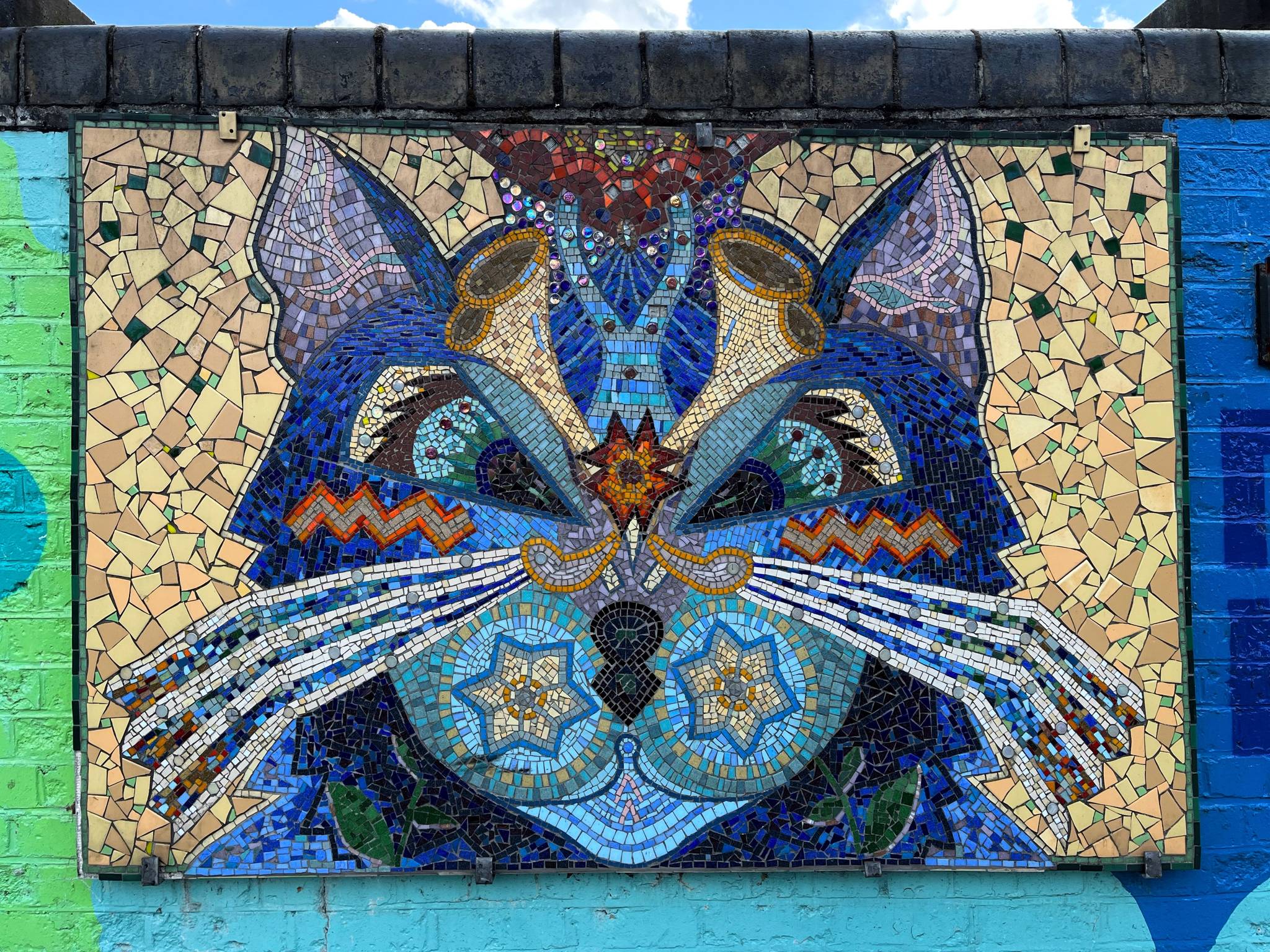 Debra Collis&mdash;Louis The Cat (mosaic)