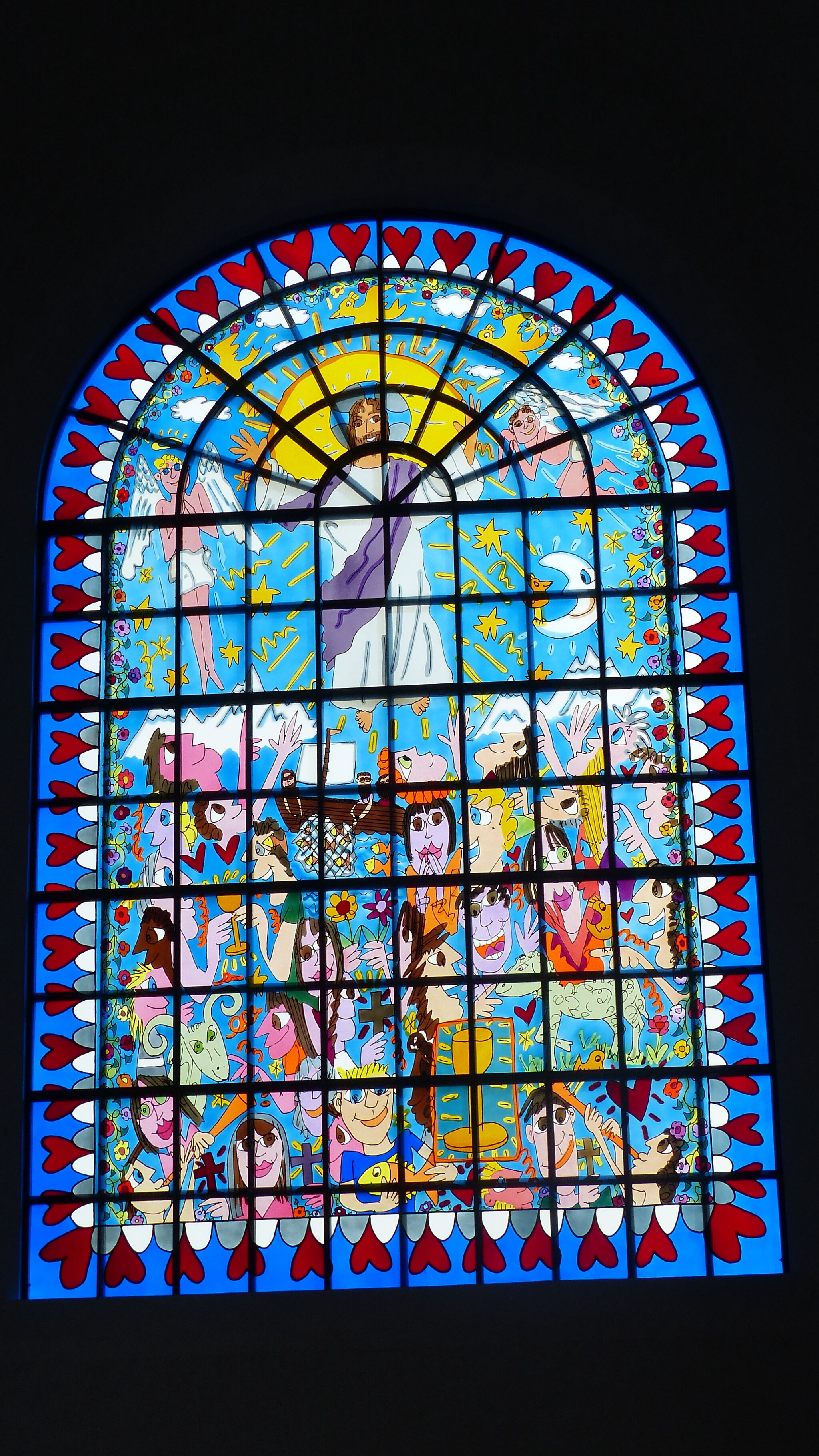 James Rizzi&mdash;Stained glass windows Kreuzeskirche