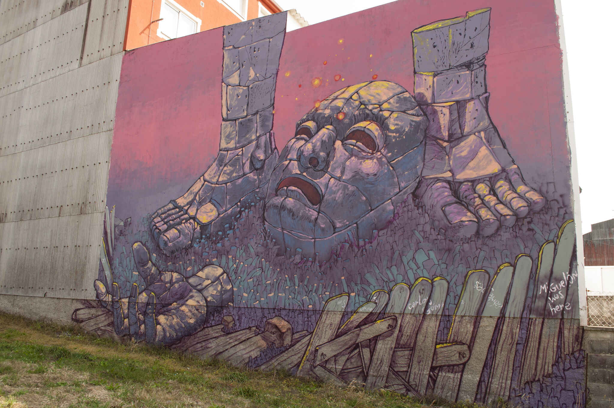 Carlos Goma&mdash;Wall by CARLOS GOMA for DESORDES CREATIVAS 2017  in Ordes (Galicia, Spain)