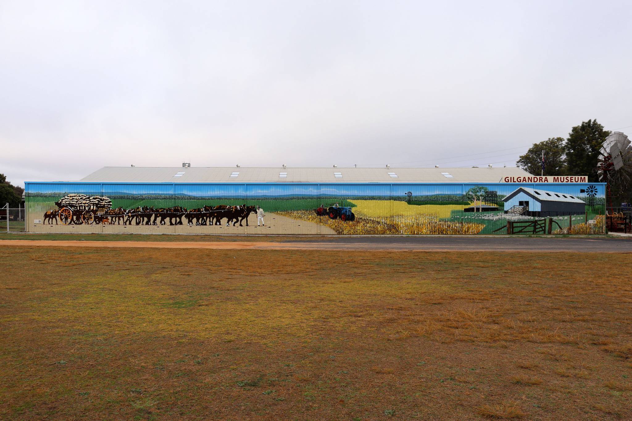 Jack Randell, Solid Signs, Blake Browning, Frits Bos&mdash;Gilgandra Museum and Historical Society Mural