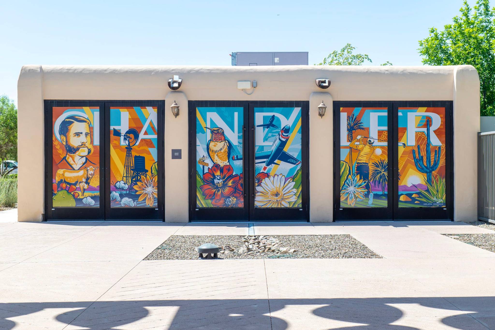 Jon Arvizu&mdash;Chandler Museum Agave Room Door Decals