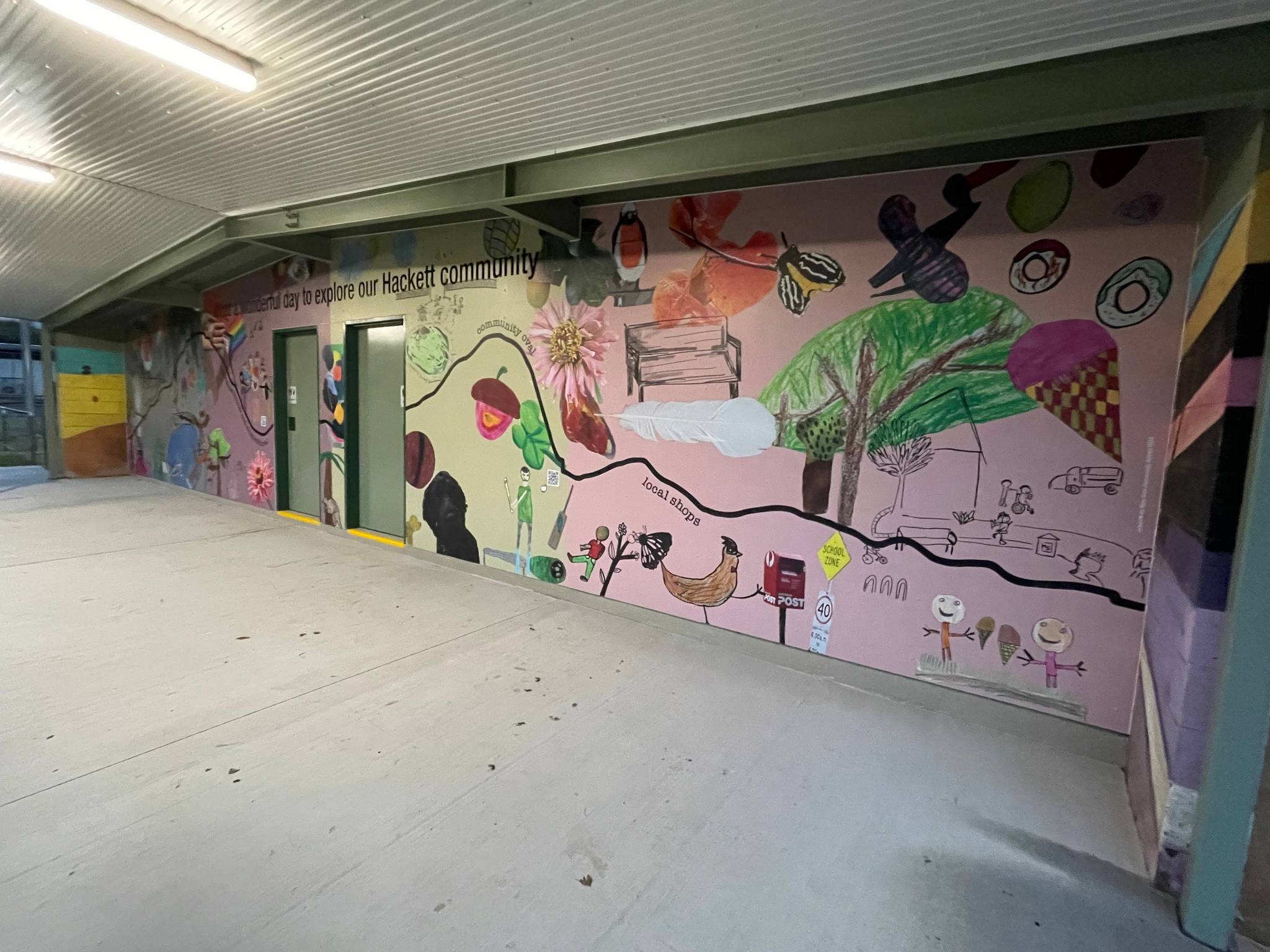 Blue Gum Community School, Hackett Community Association&mdash;Hackett Community Mural