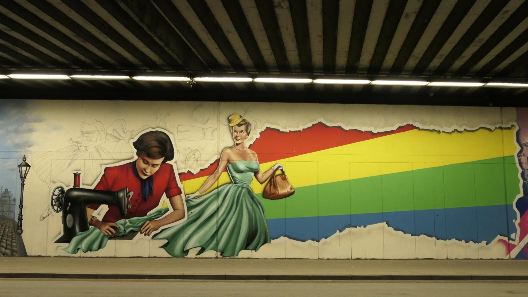 DAN , WIXONE, Mone, DRK Crew, SPONK, Beni Veltum, Alex Terboven, Levin Tomala, Knut Köhler, Chris Gollan—Kulturcollage Tunnel Wickingstraße