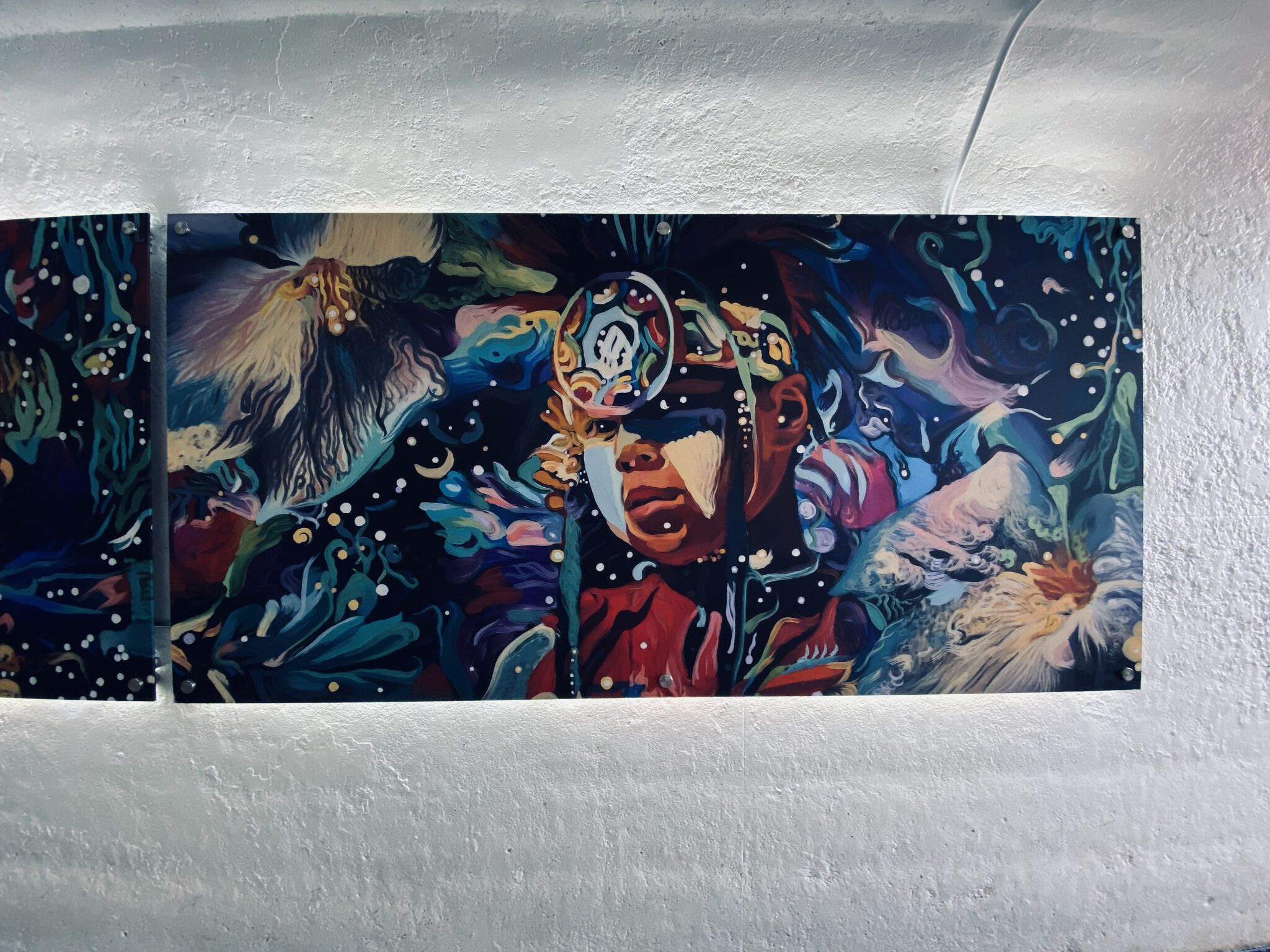 Bobby Magee Lopez&mdash;Mazinaadin Exhibition- A digital mural 