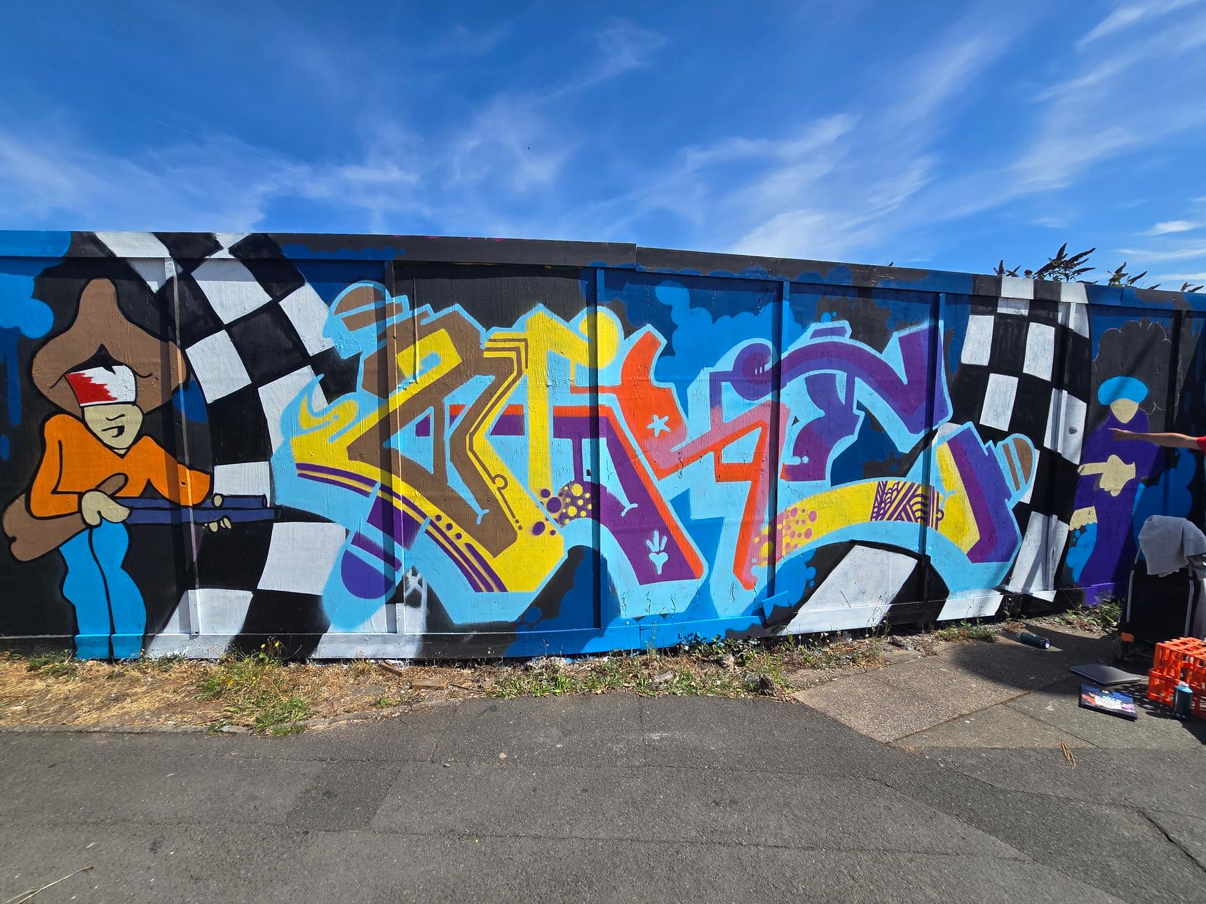 Sweetheart Streetart, Marko Antonio—Broadway to Brooklyn Ferry Express Tribute