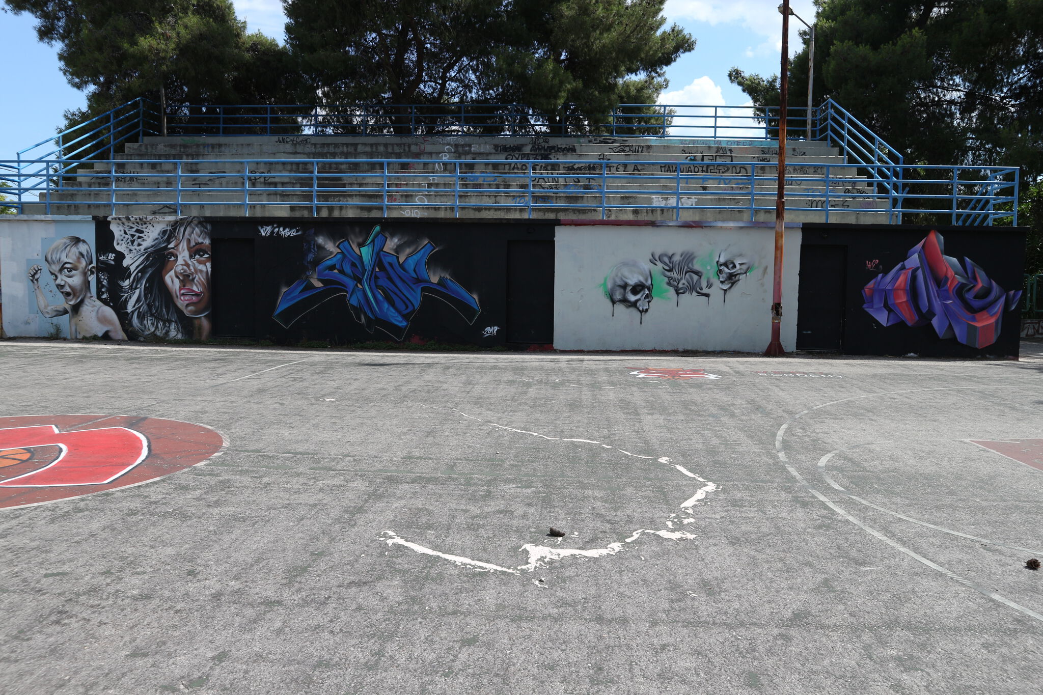 Loni85, Platonas, Komet1&mdash;Basketball Court - Multiple Artworks