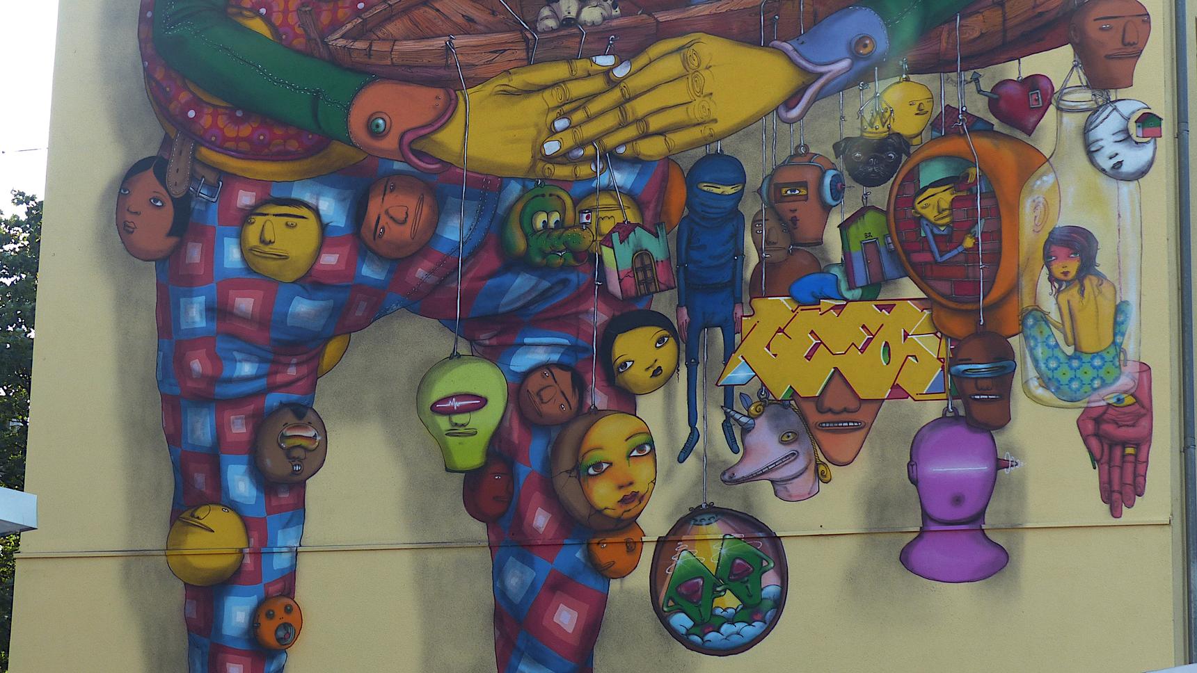 Gustavo and Otávio Pandolfo aka OS GEMEOS—The Giants