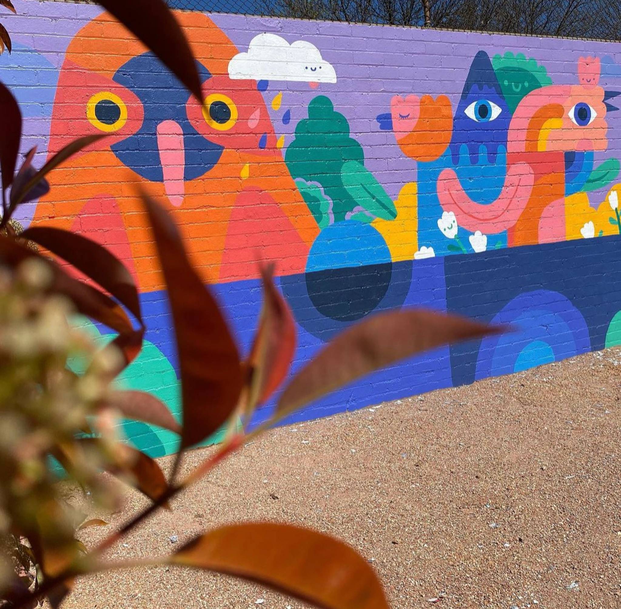 Happy Decay&mdash;Turner Tennis Club Walls