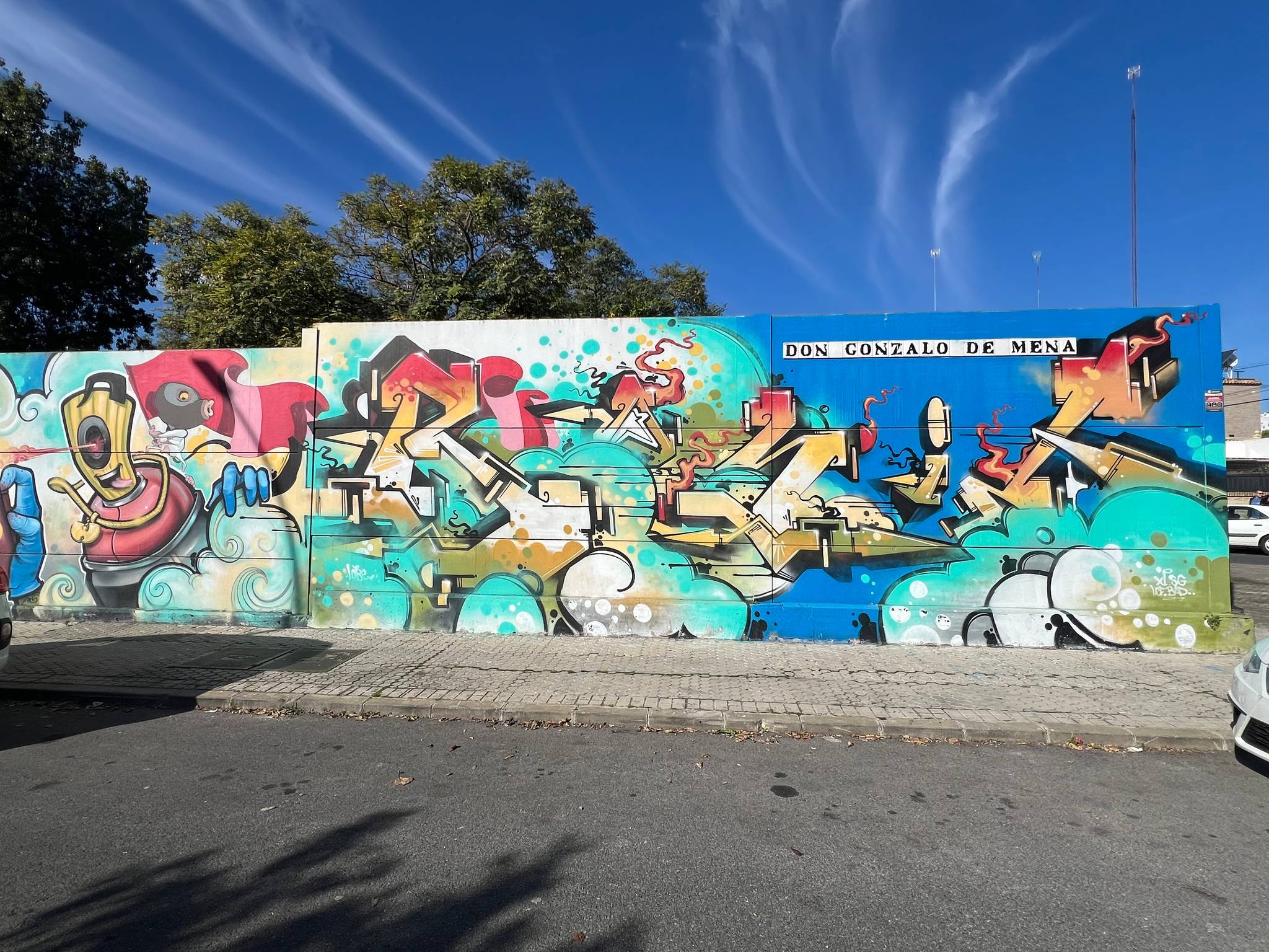 Logan, Azuka, opash, Disoh, Bonim&mdash;Mural Gas Turquesa