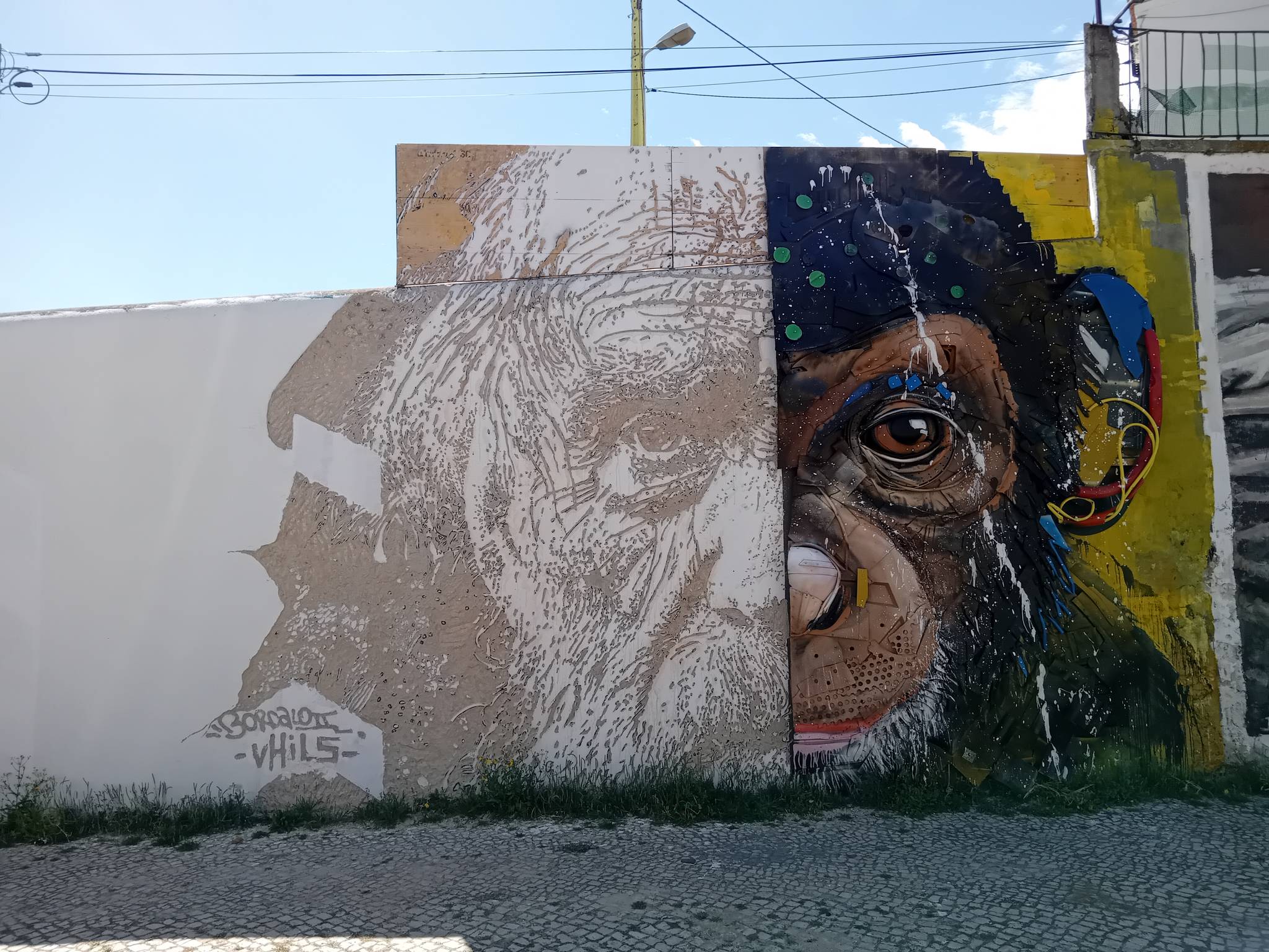 Vhils, Bordalo ll&mdash;Half Chimp