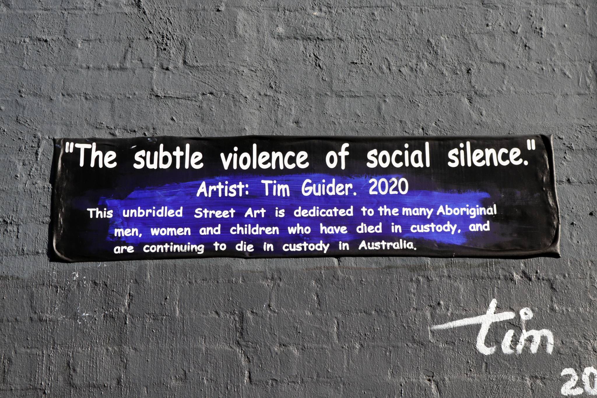 Tim Guider&mdash;The Subtle Violence of Social Silence