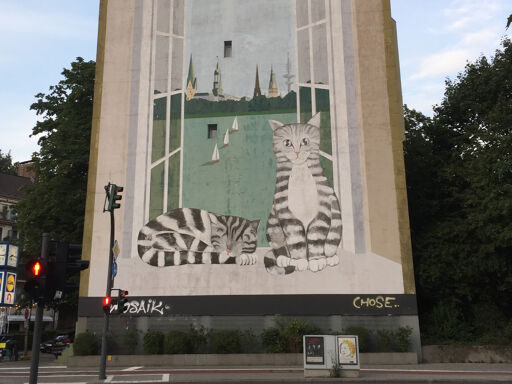 Cat mural