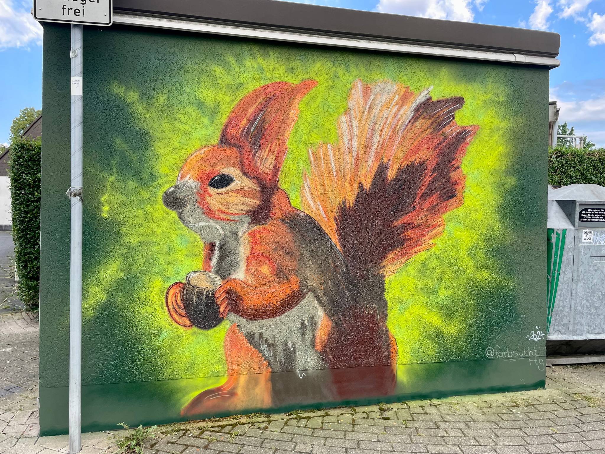 Farbsucht Ratingen&mdash;Eichhörnchen & Rotkehlchen