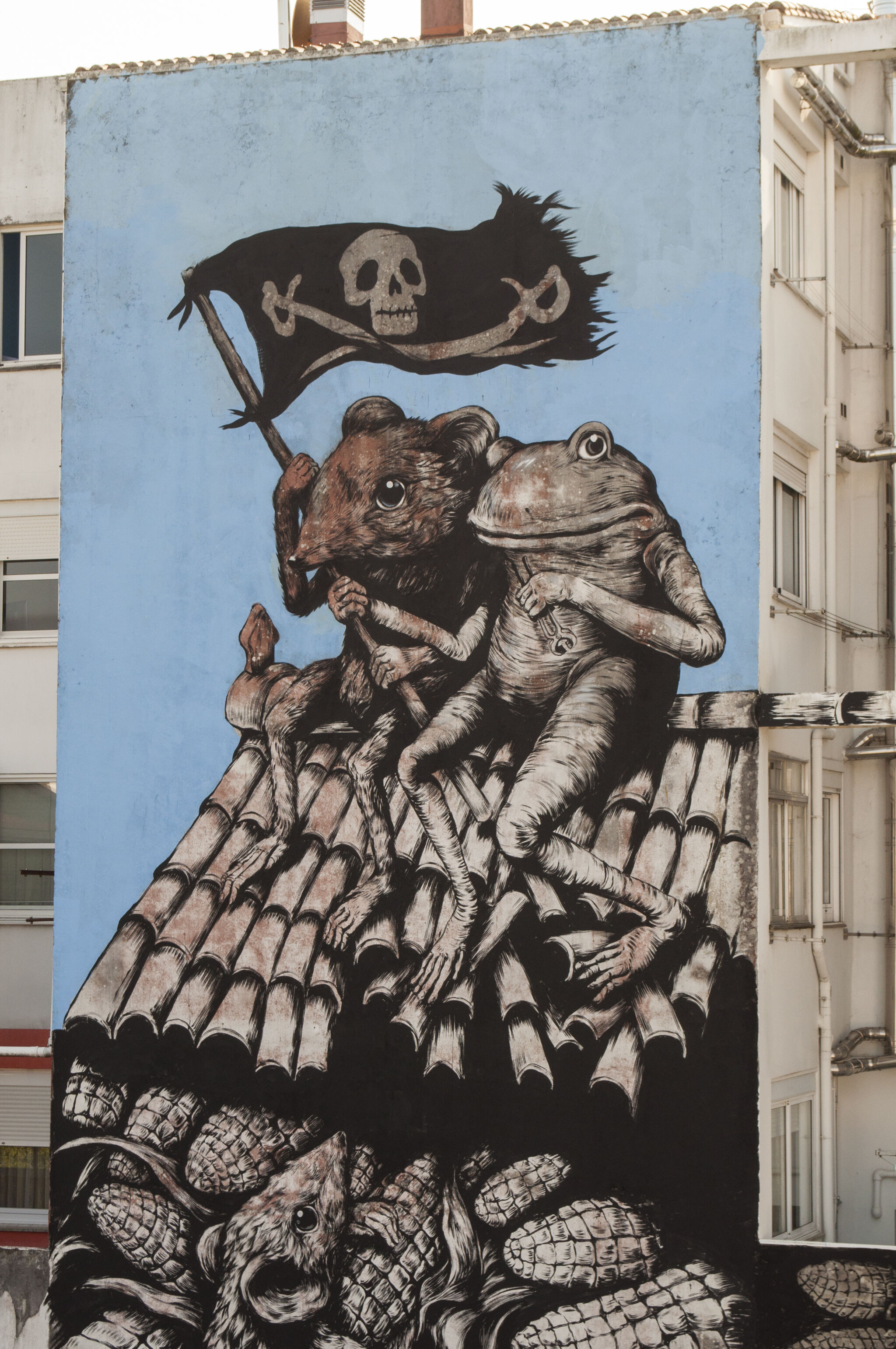 Erica Il cane&mdash;Wall by ERICA IL CANE for DESORDES CREATIVAS 2017 in Ordes (Galicia-Spain)