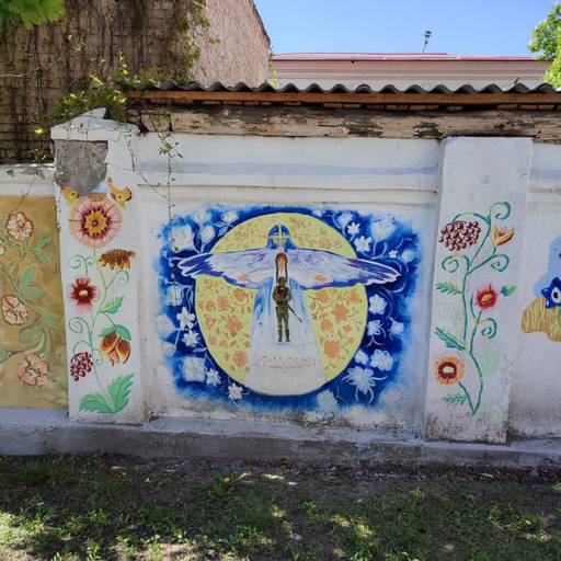 Children's murals in the City Park