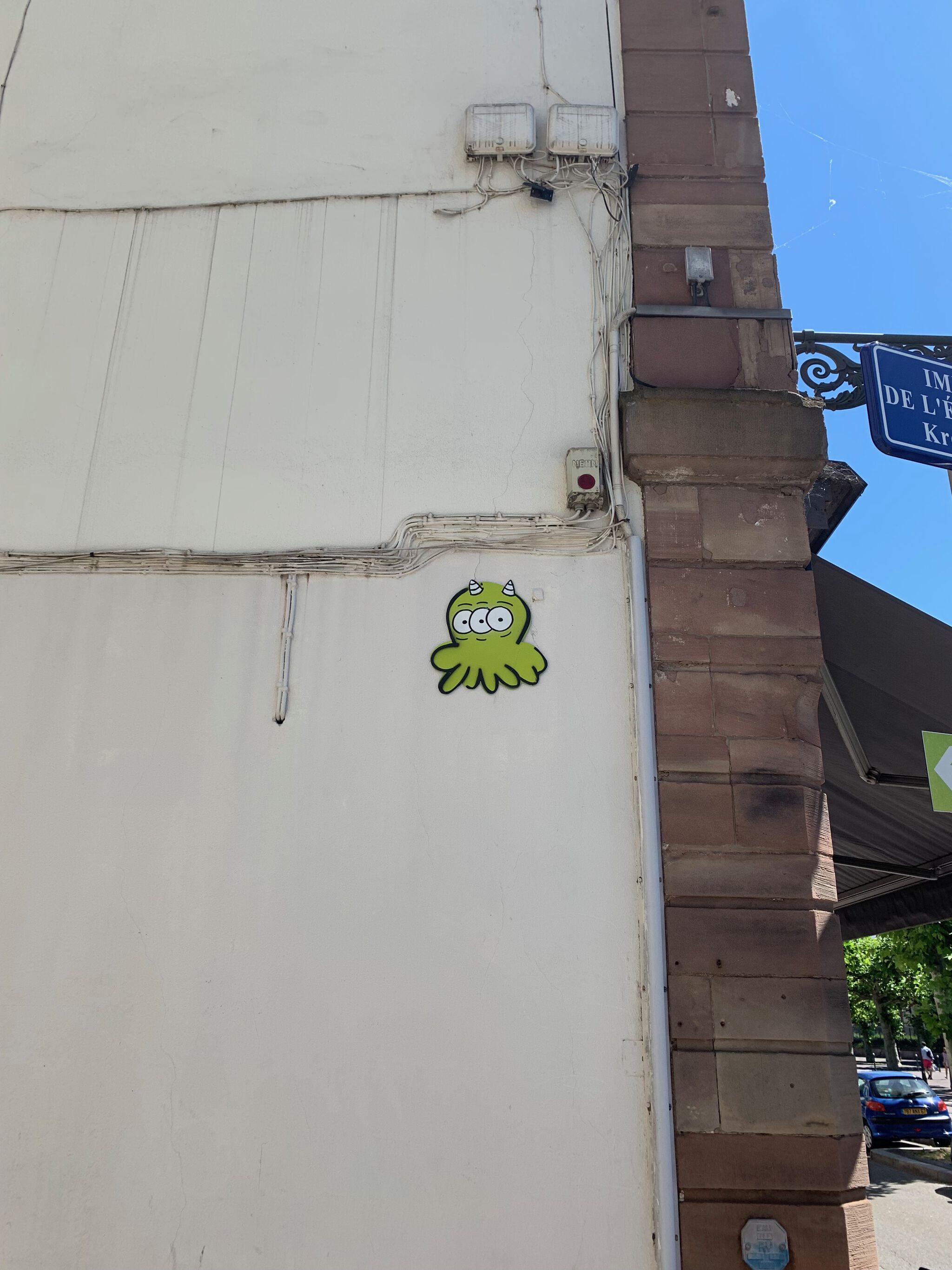 GZUP_streetart&mdash;Green Octopuss