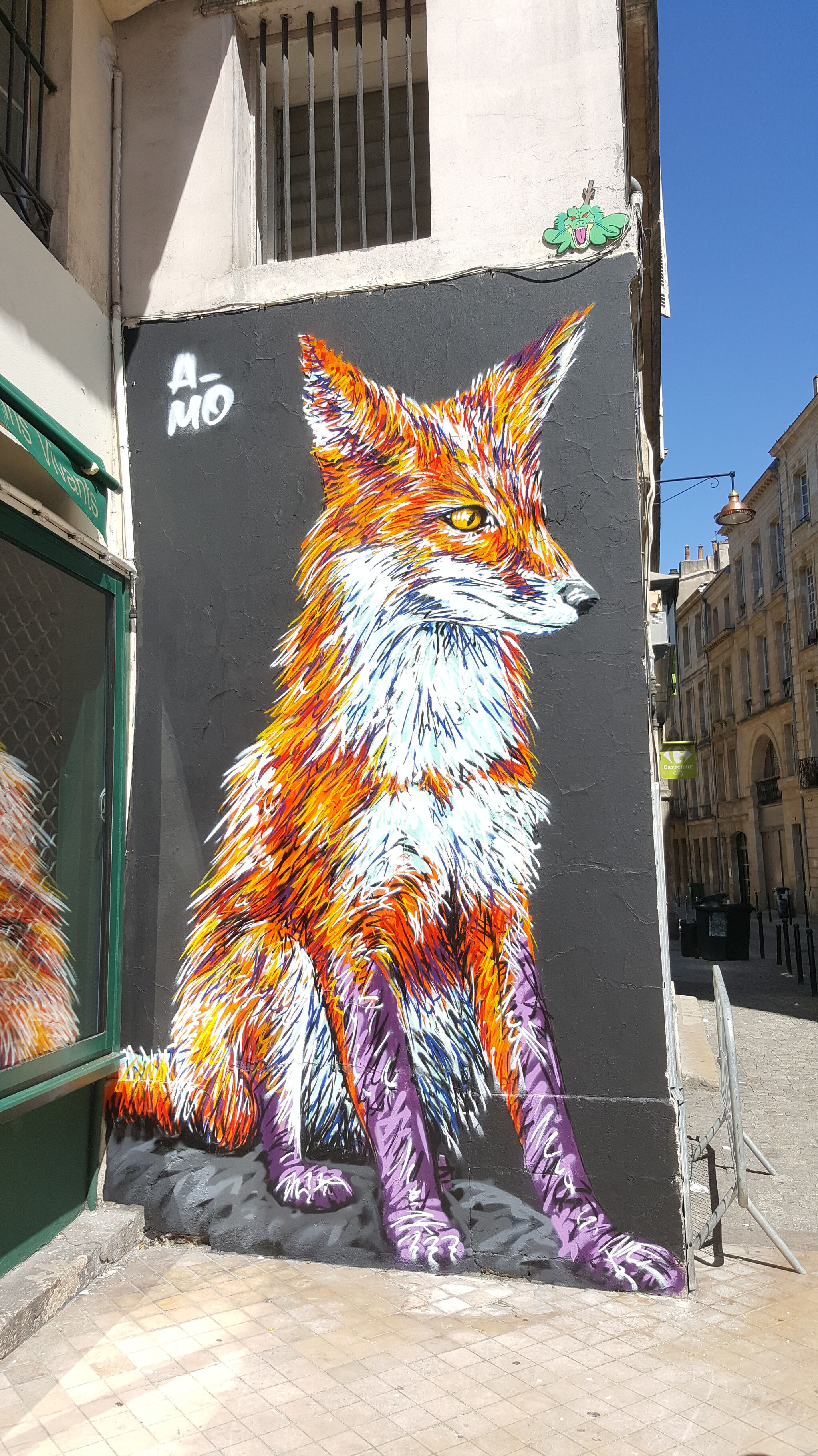 GZUP_streetart, A-MO&mdash;Le GZUP et le Renard