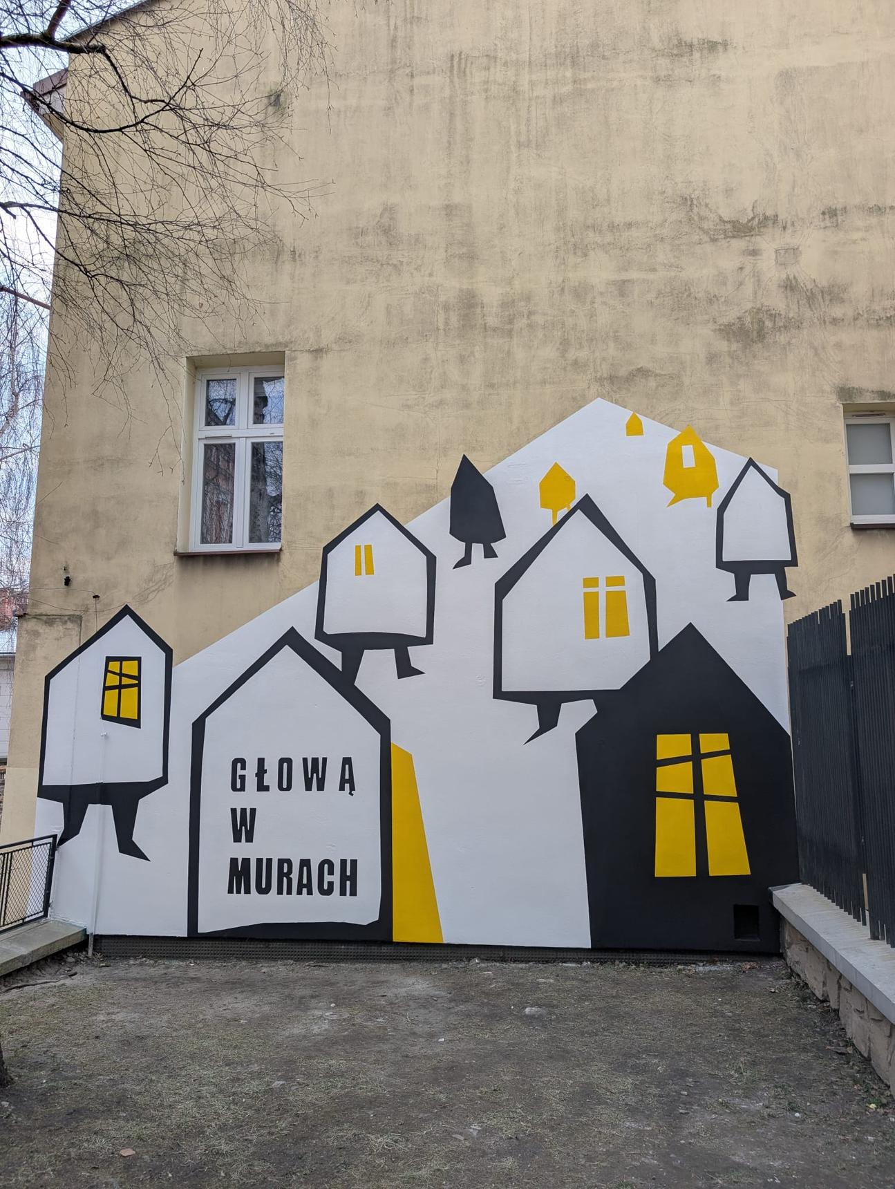 Students of the Julian Falat State High School of Fine Arts—Head in the Walls