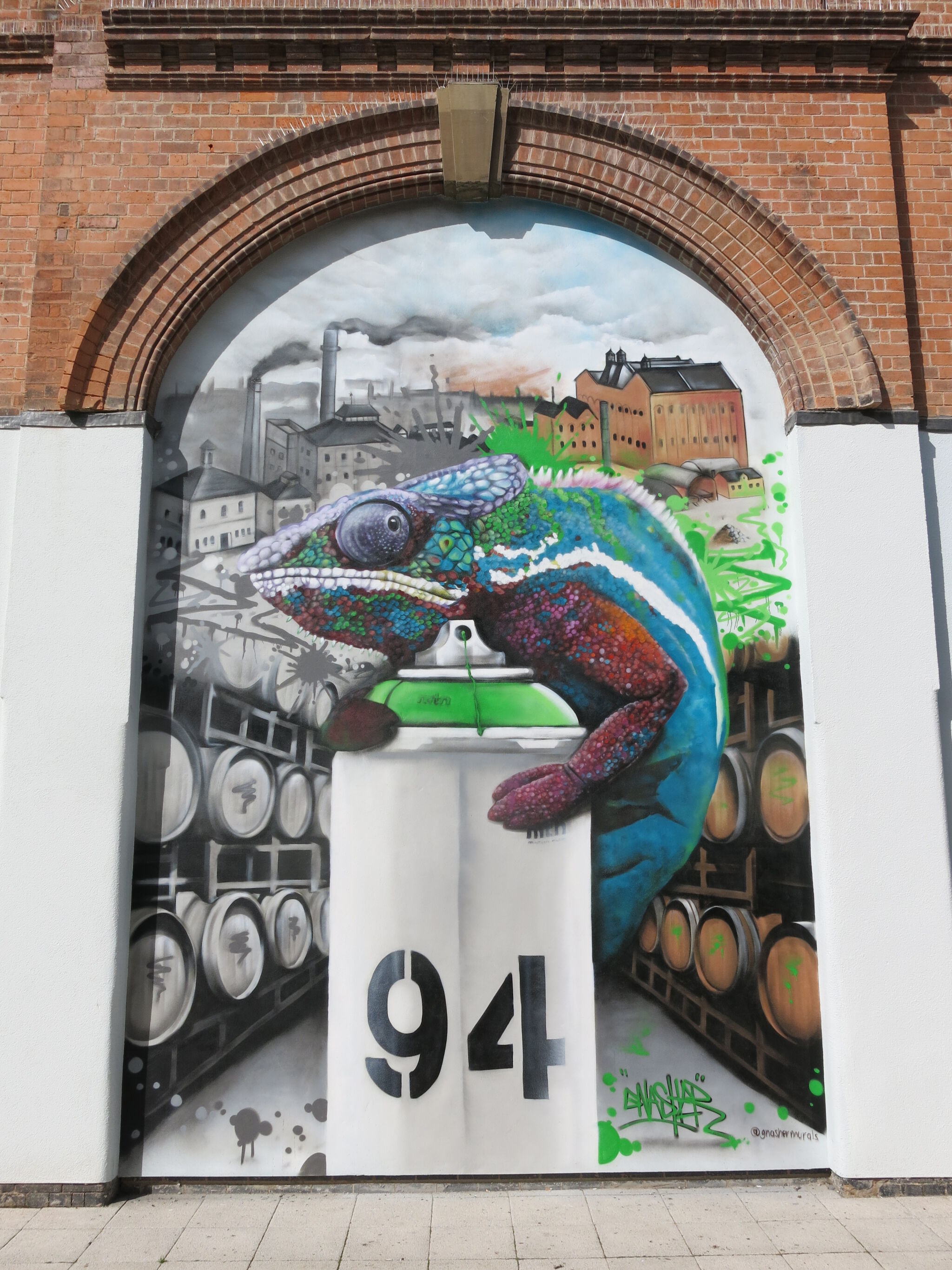 Inkie, Pogo, Gnasher&mdash;Brewery Centre Murals
