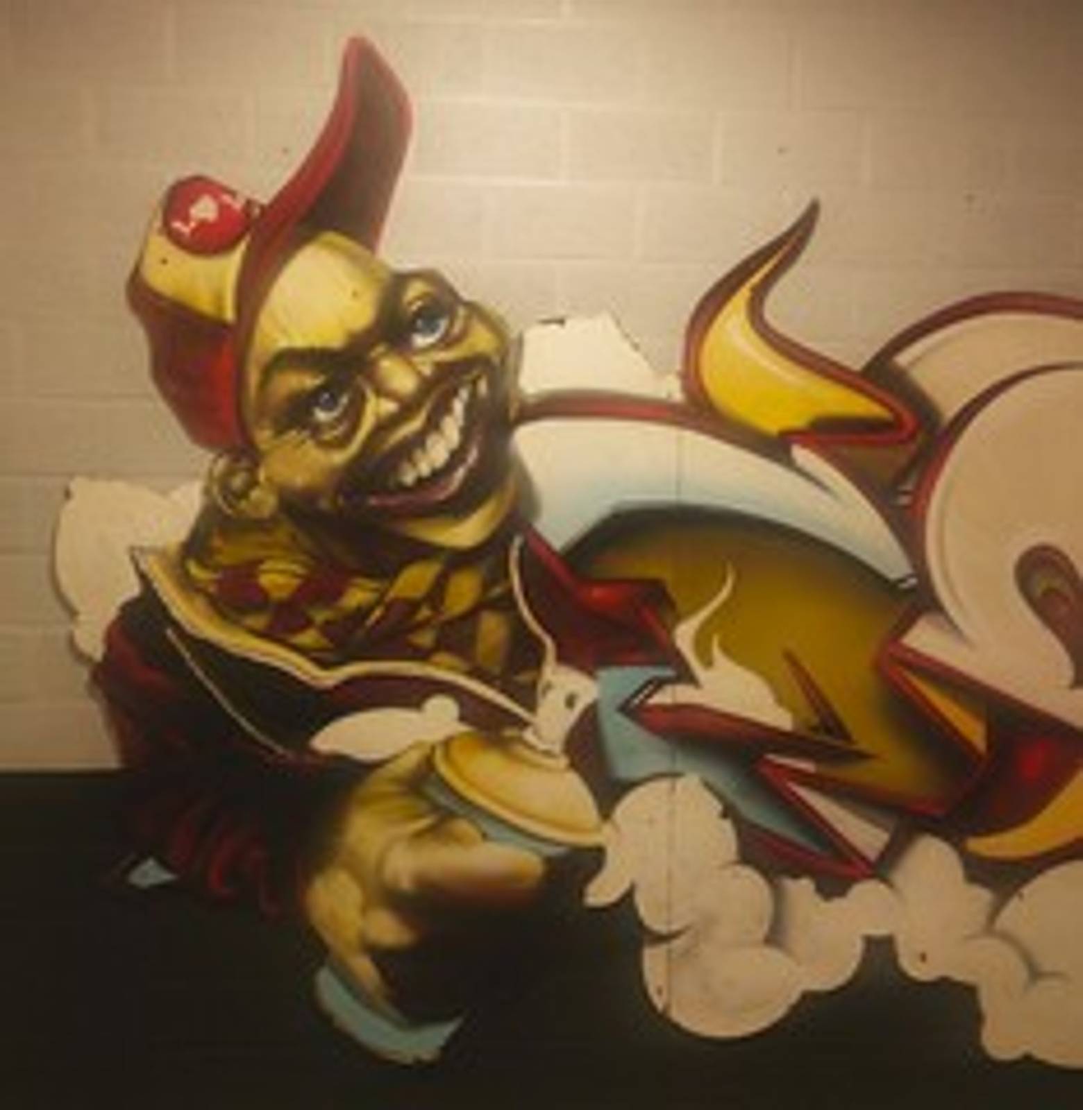 —Murals by Nash inside youth centre Fuego