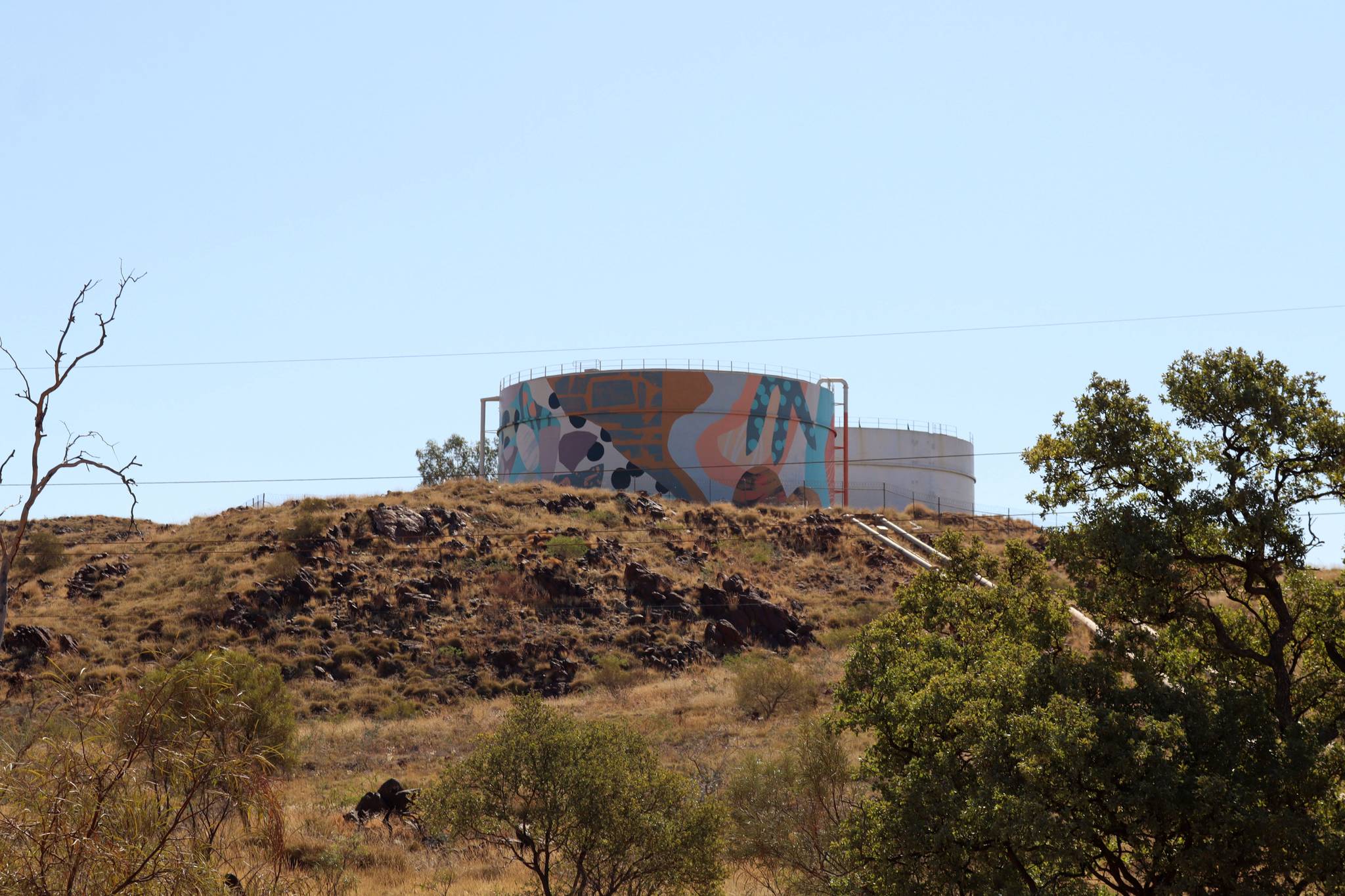 Chris Nixon, Luke O'Donohoe, Andrew Frazer&mdash;Karratha Water Tank Mural