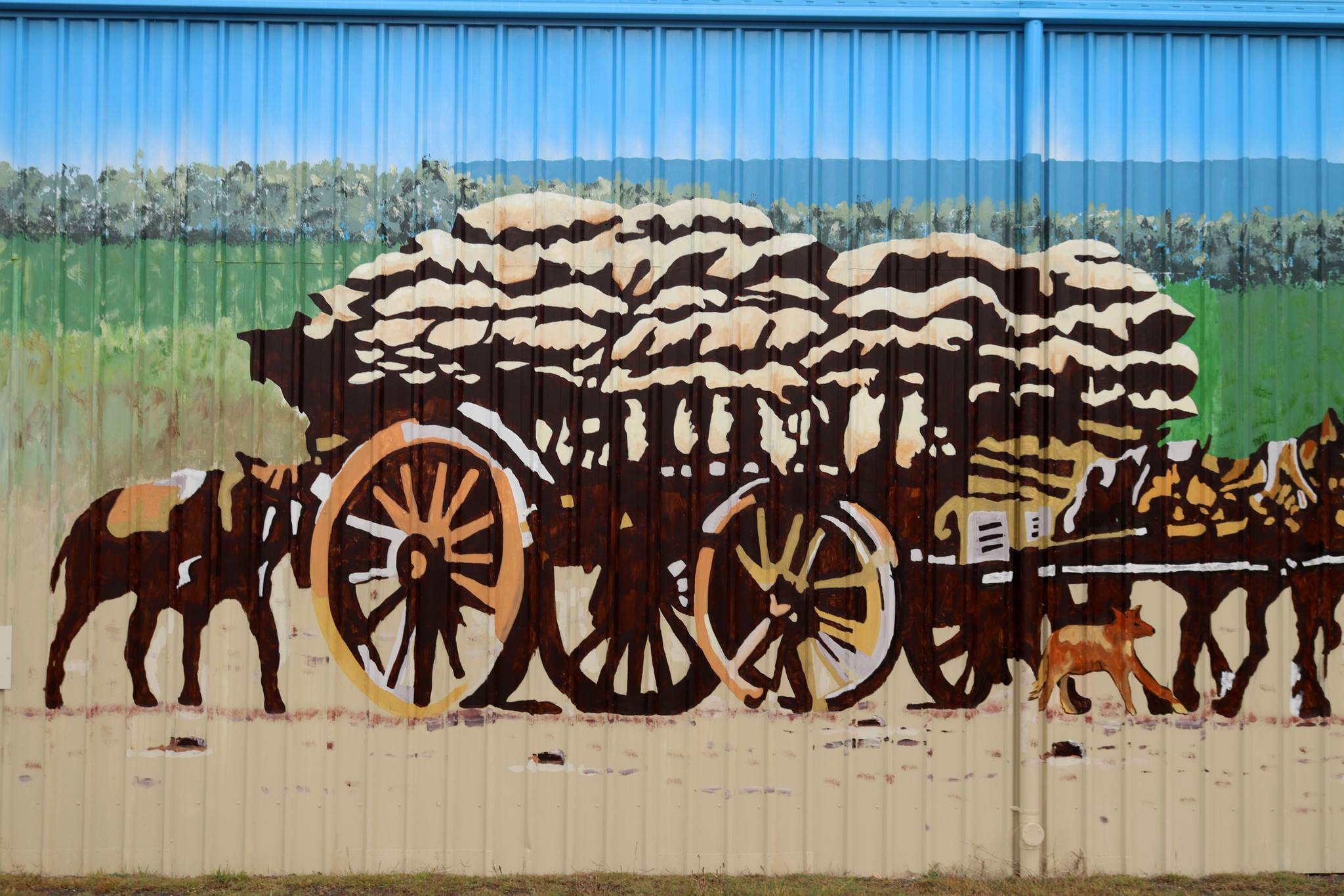 Jack Randell, Solid Signs, Blake Browning, Frits Bos&mdash;Gilgandra Museum and Historical Society Mural