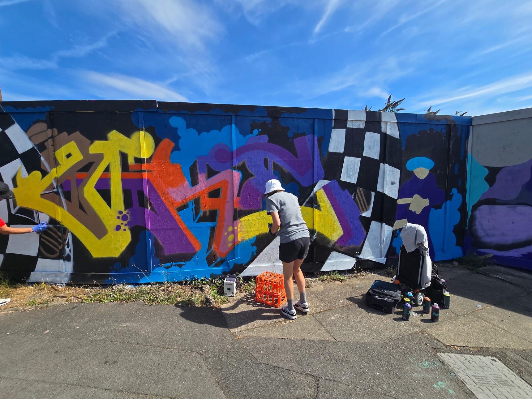 Sweetheart Streetart, Marko Antonio—Broadway to Brooklyn Ferry Express Tribute
