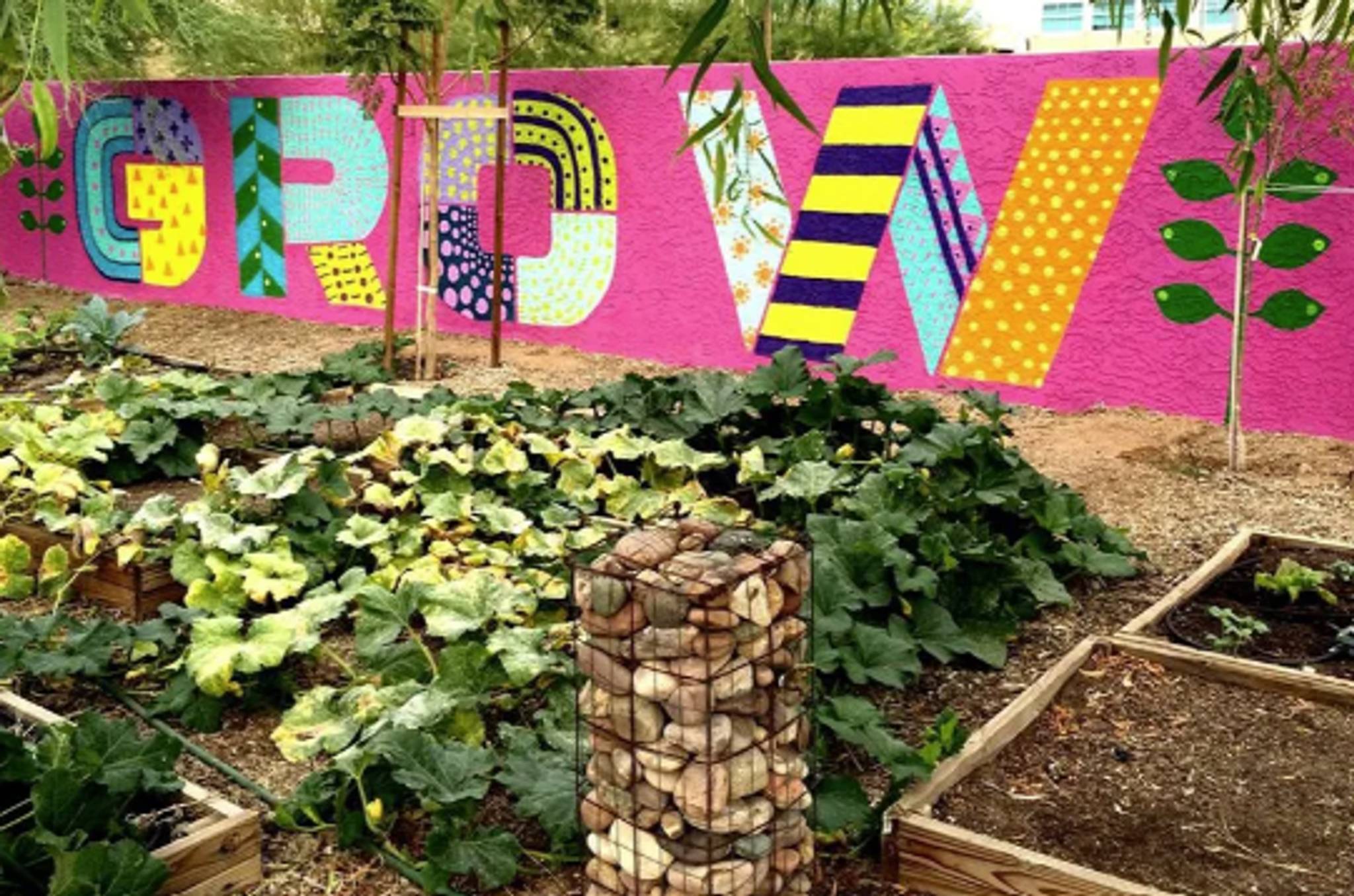 Lauren Lee&mdash;Mesa Urban Garden Mural #1