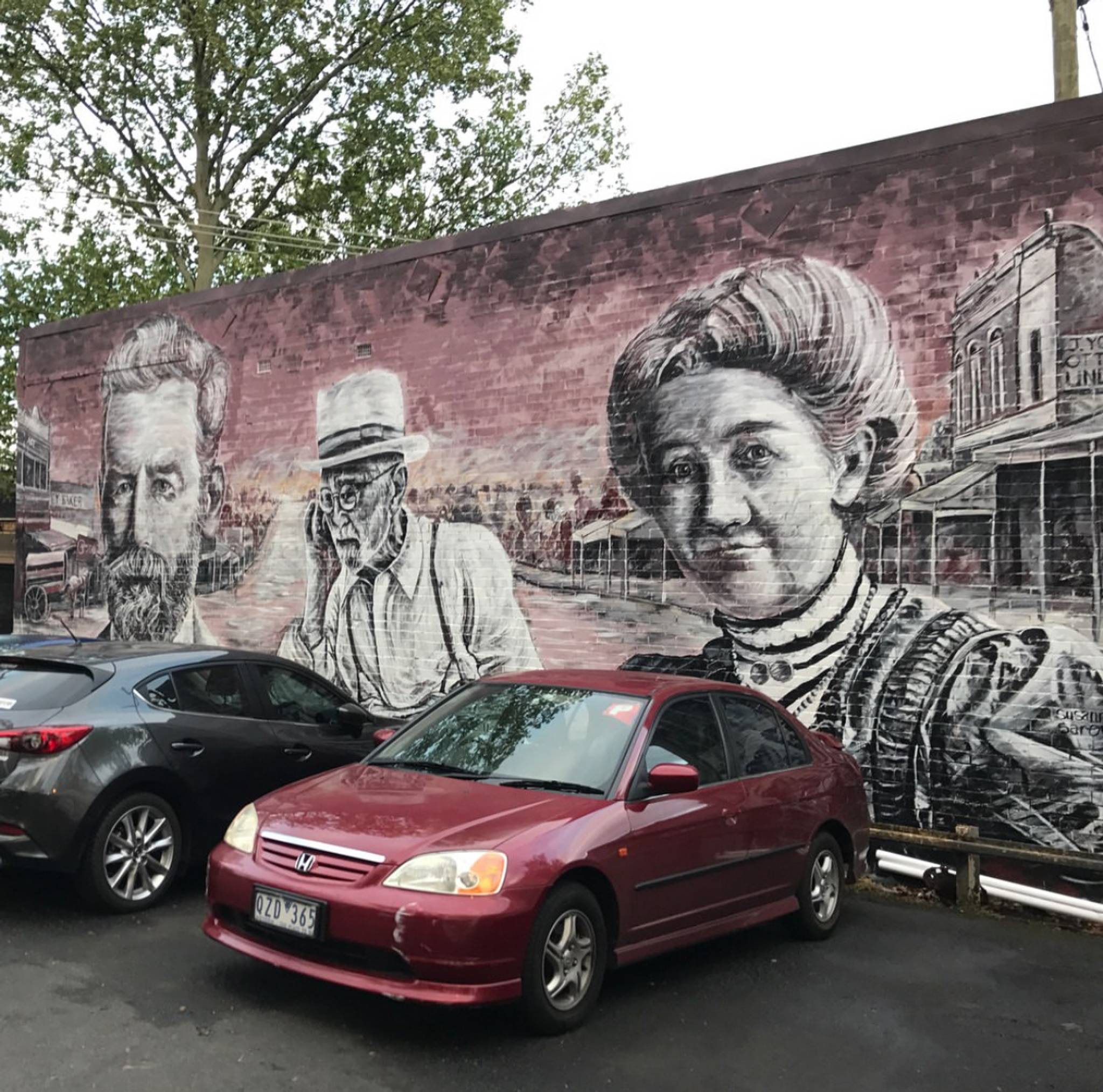 Simon White&mdash;Surrey Hills Historical Mural 