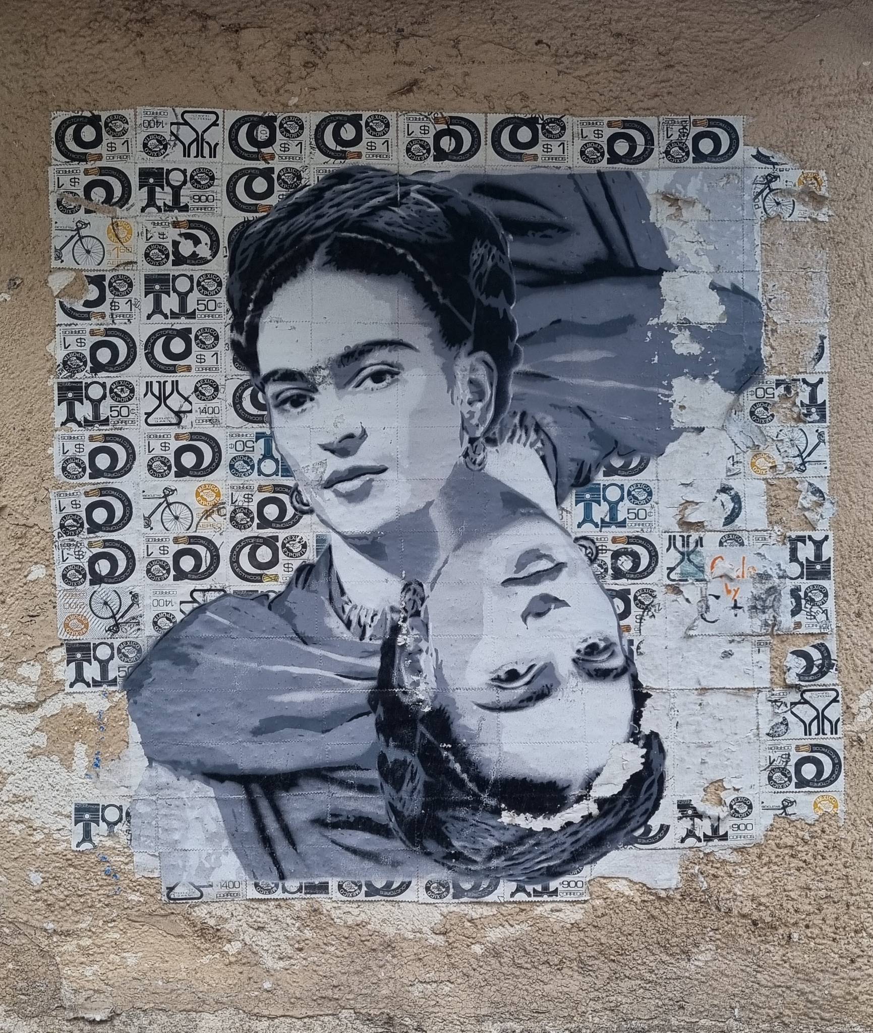 C+S Streetart&mdash;Frida Kahlo