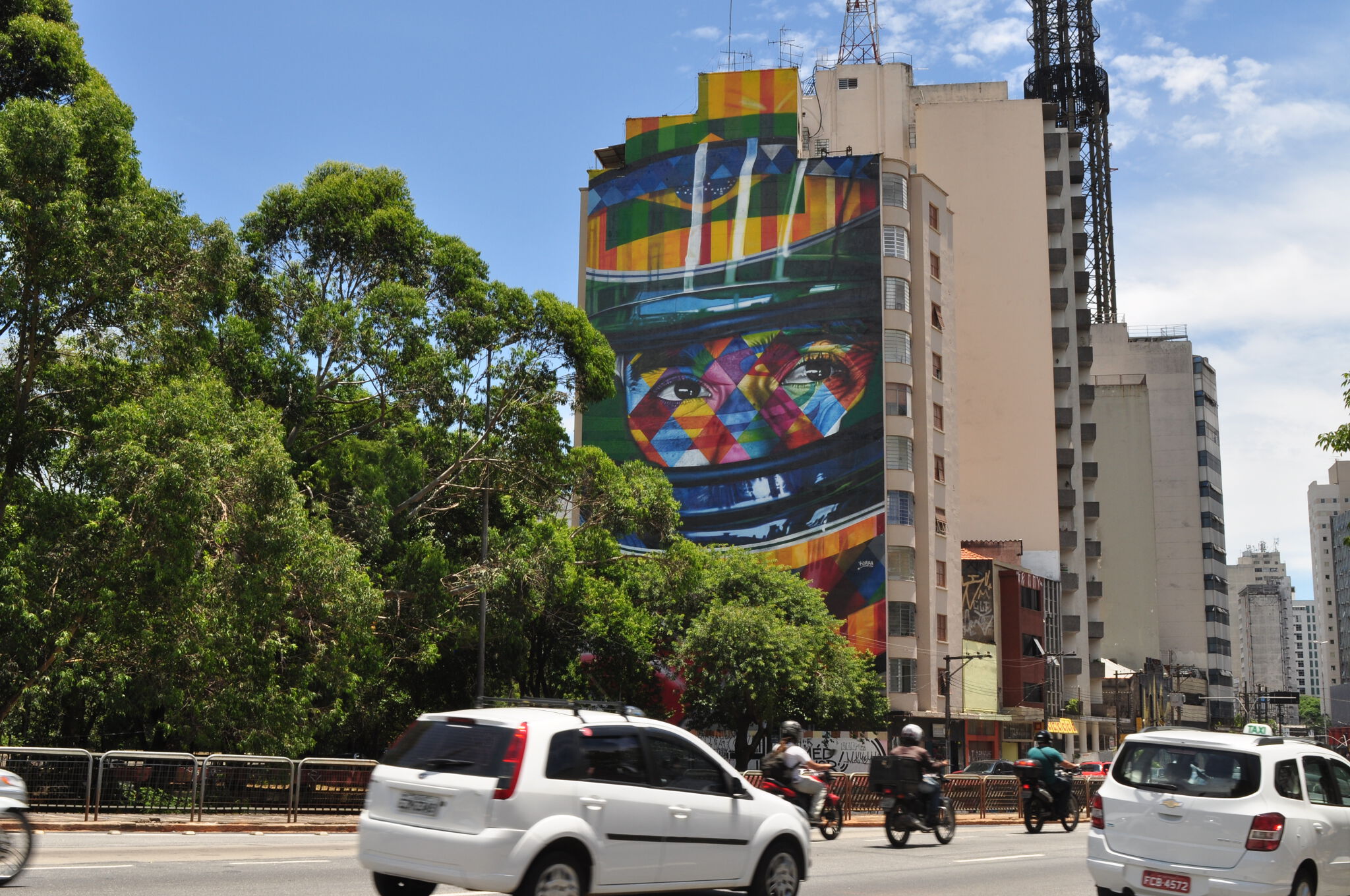 Eduardo Kobra&mdash;Ayrton Senna,The Legend of Brazil - 2015