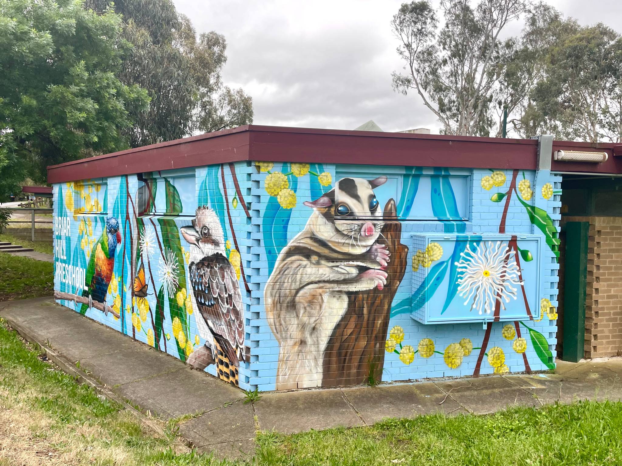 Man of Darkness&mdash;Briar Hill Preschool Mural 