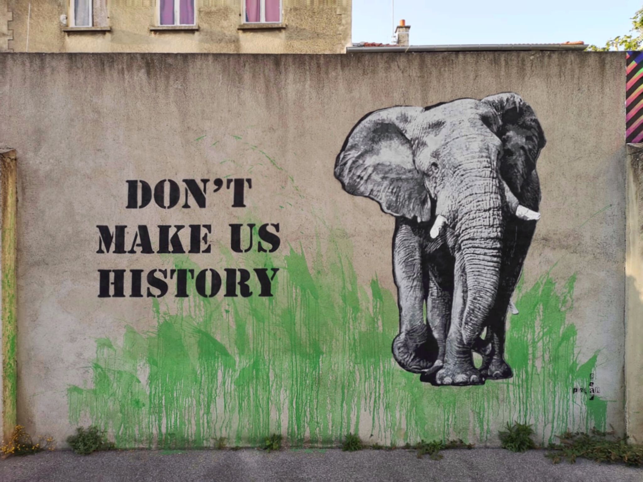 Art'Murs, PolarBear Stencils&mdash;Don't make us history