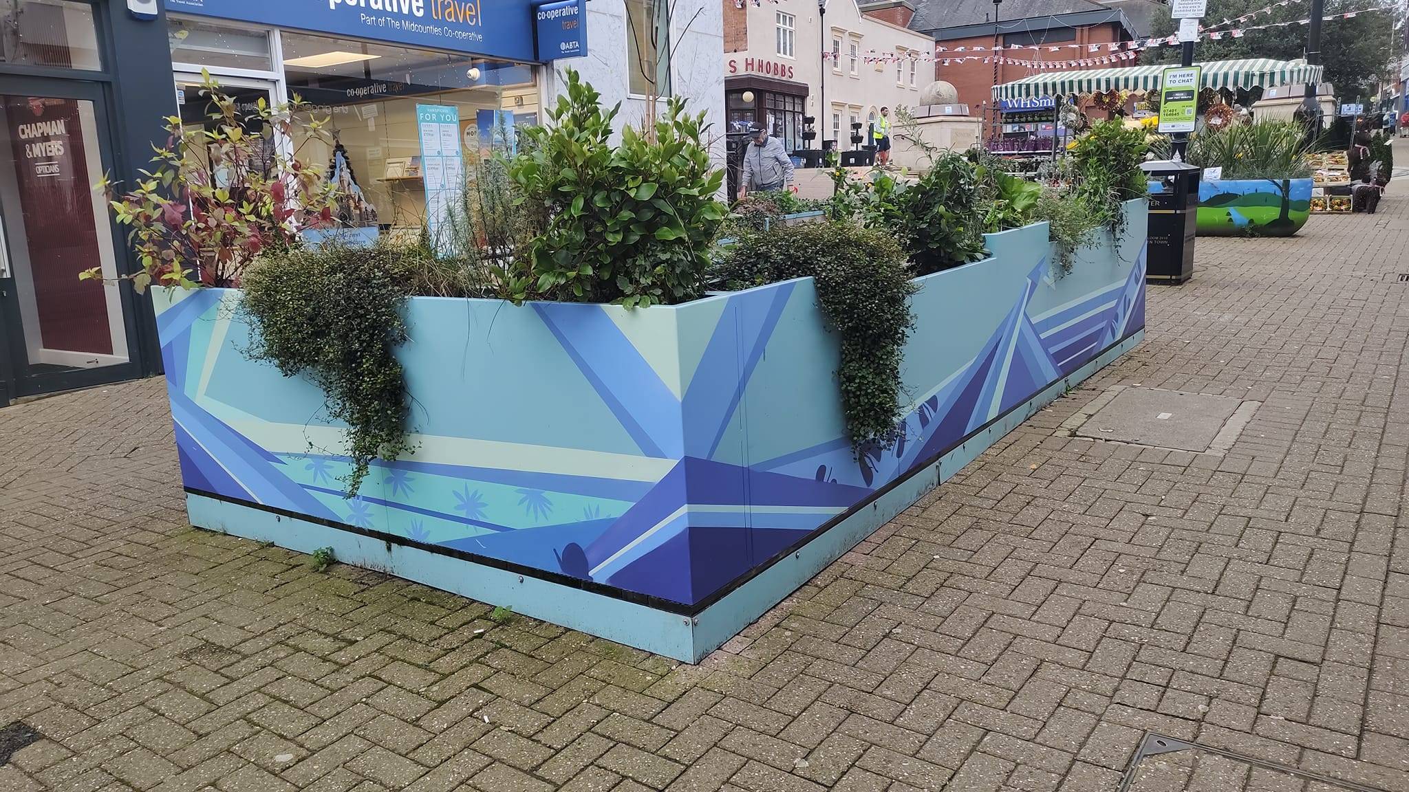 Blank Wall - Leaps and Bounds Trust&mdash;Blue Parklet