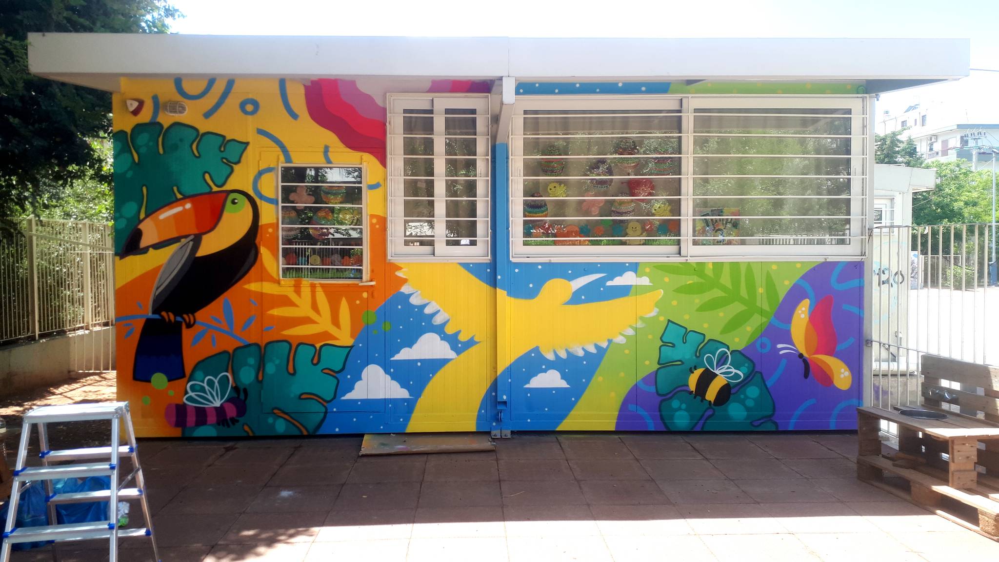 Epsilonartndesign&mdash;Little Paradise Mural - Kidergarden Graffiti