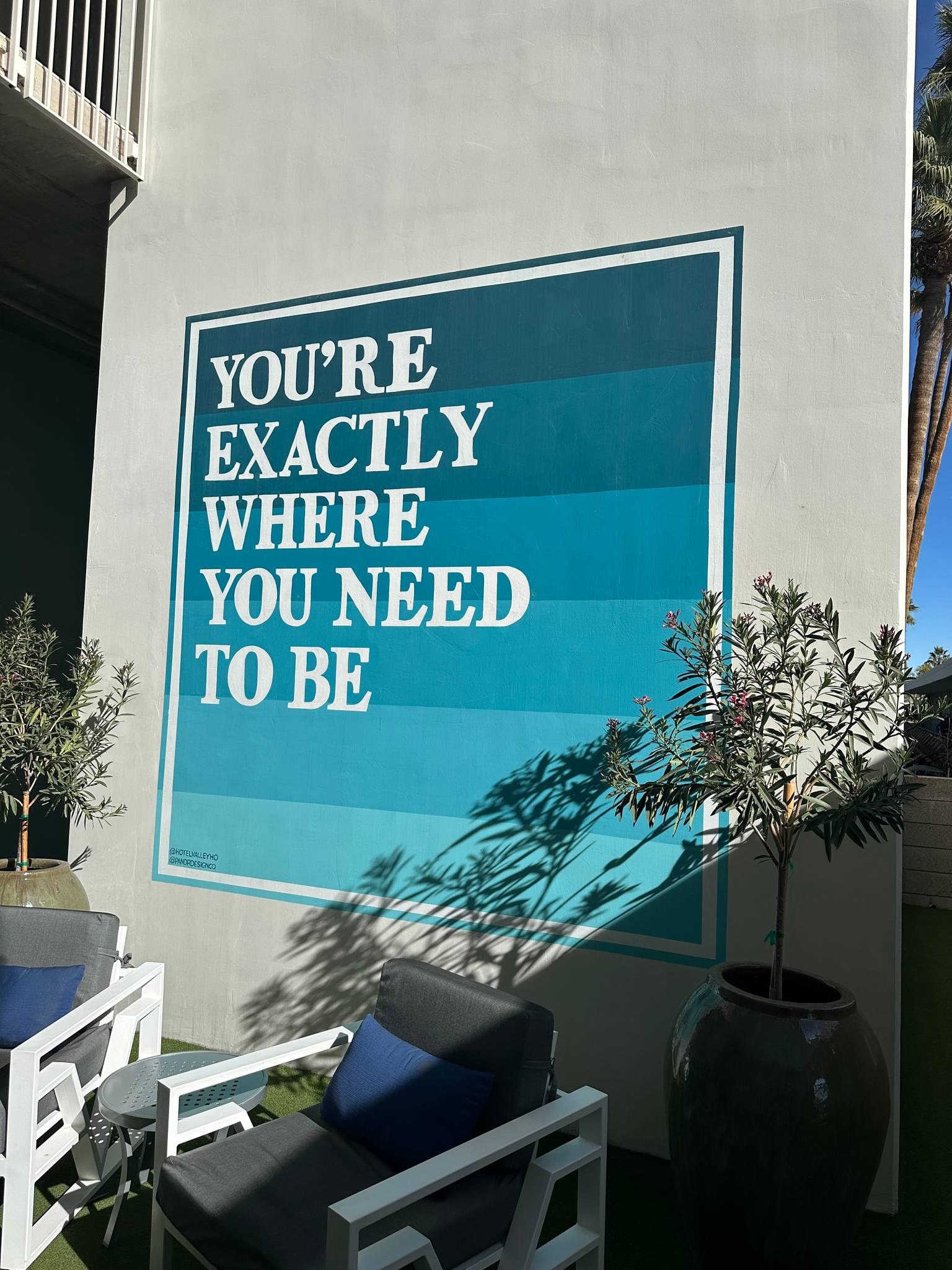 PANDR Design Co&mdash;You're Exactly Where You Need to Be Mural