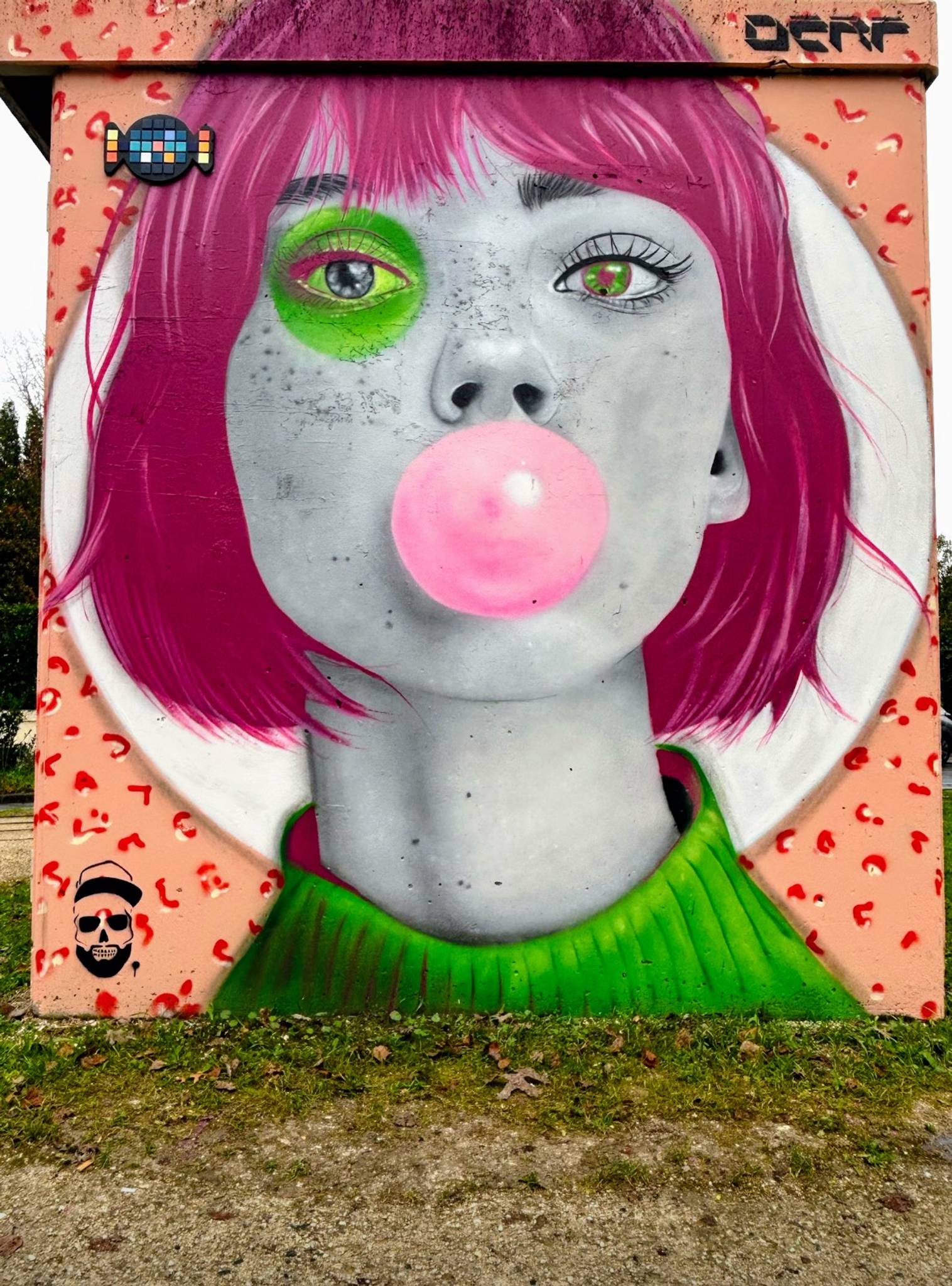 DERF&mdash;Portrait « Bubble gum »