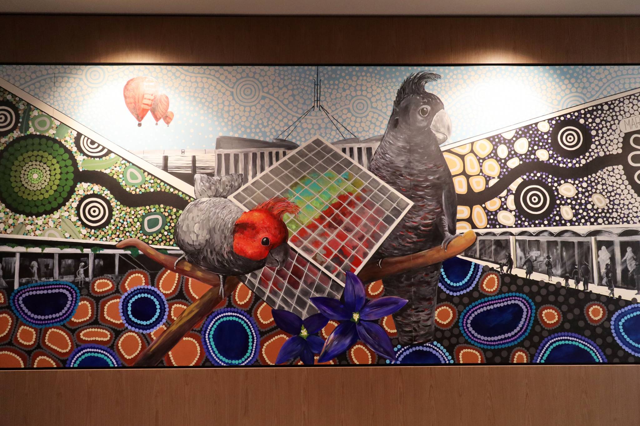 Leah Brideson, GraffikPaint&mdash;Canberra Centre Mural