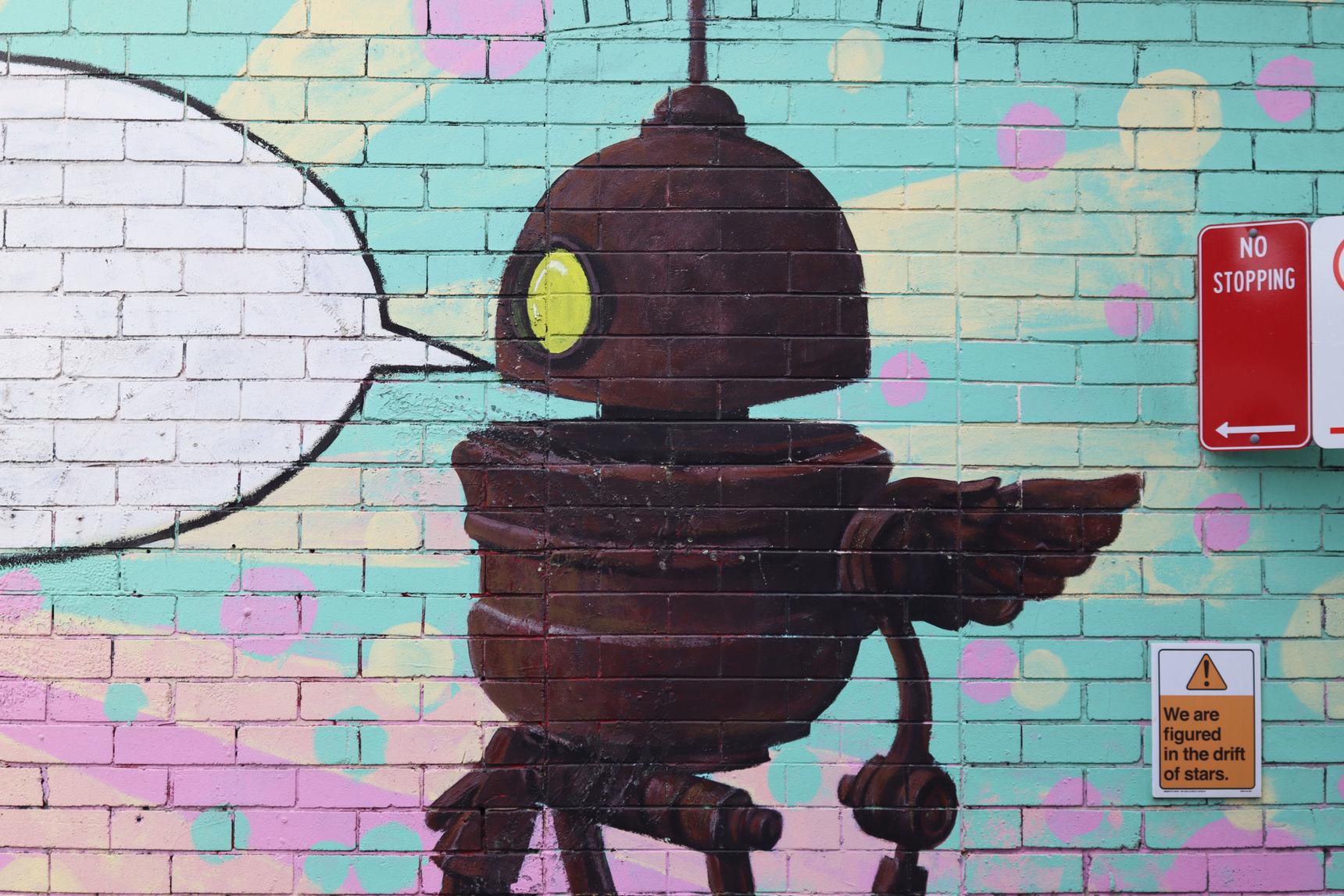 Oliver Wall—Robot Mural