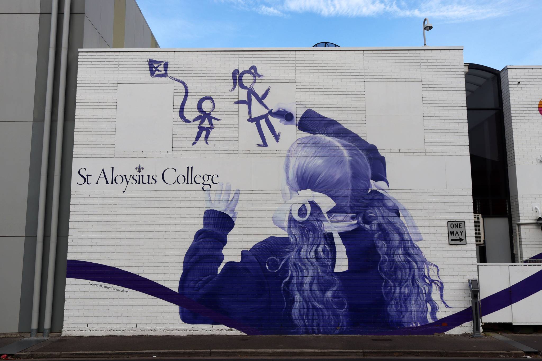 St Aloysius College, David Riggs, Deanne Riggs&mdash;St Aloysius College Mural