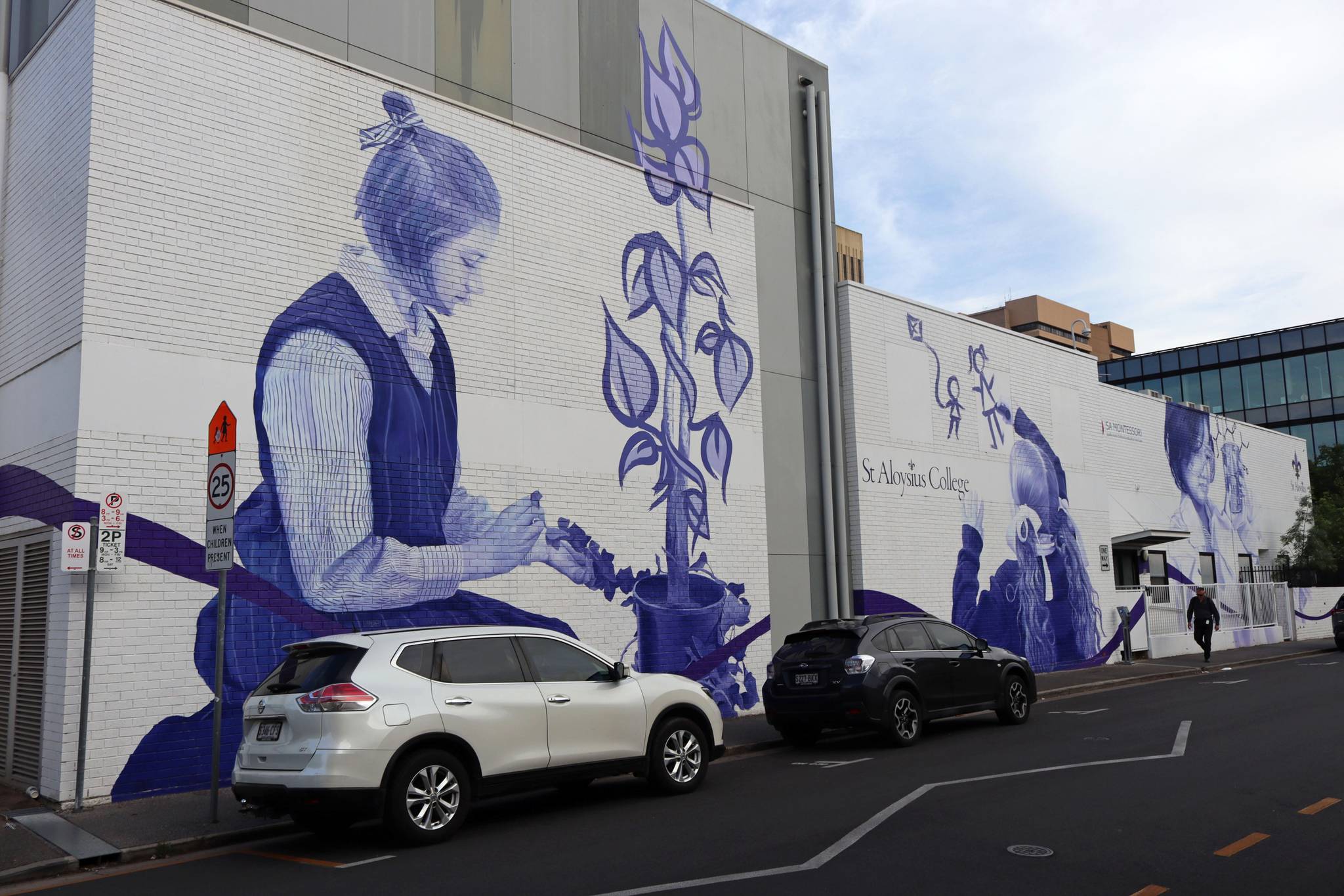 St Aloysius College, David Riggs, Deanne Riggs&mdash;St Aloysius College Mural