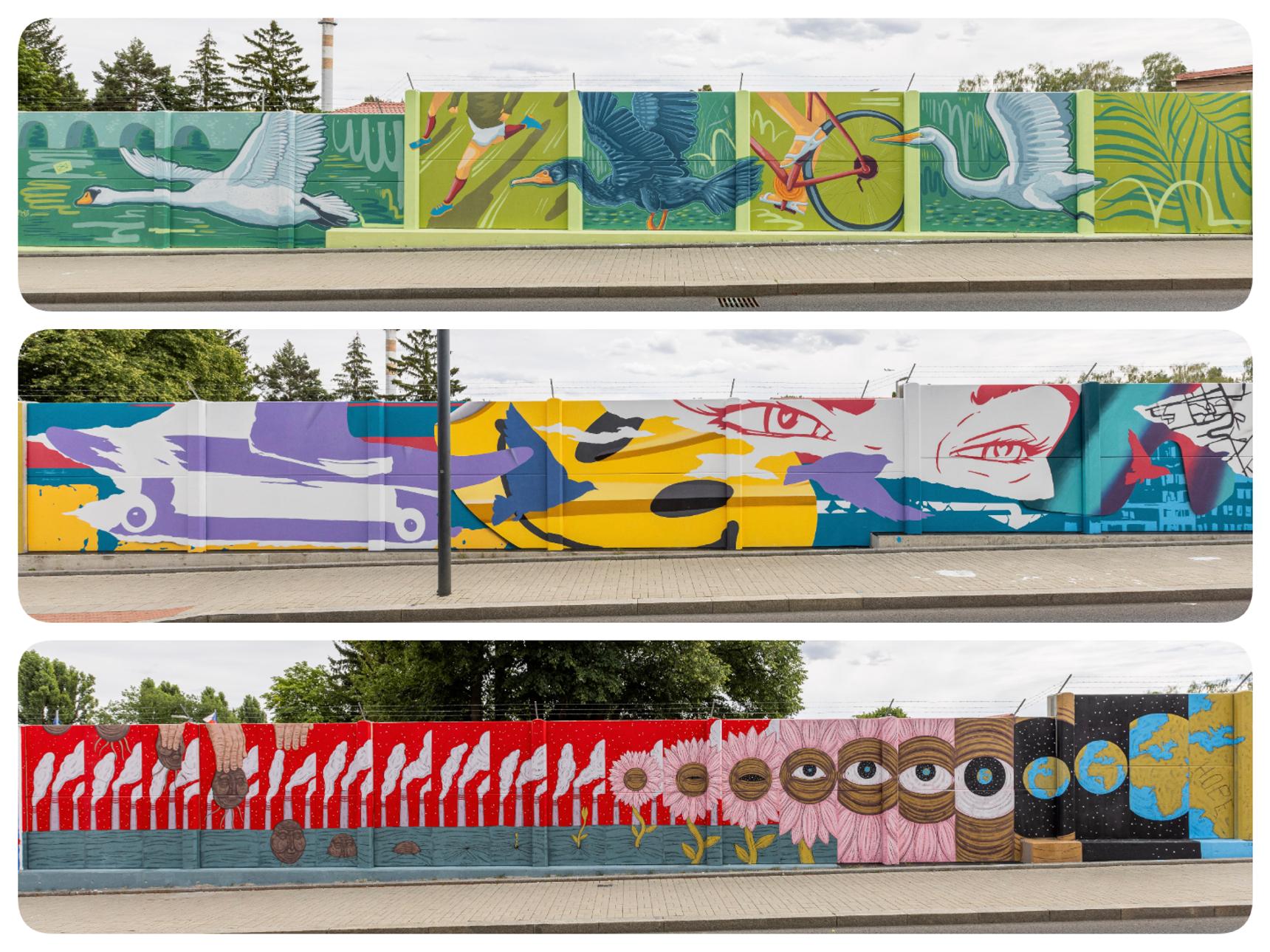 —Mural Ruzyně – Krása města v pohybu (City Beauty in Motion)