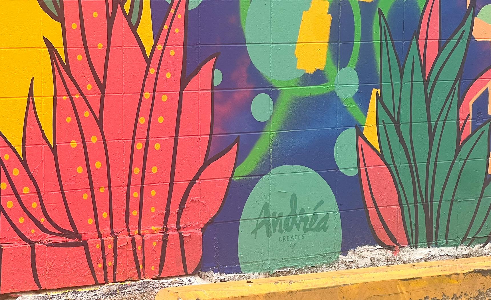 Andrea Schmidt—Southbark Mural Jam- Andrea Creates
