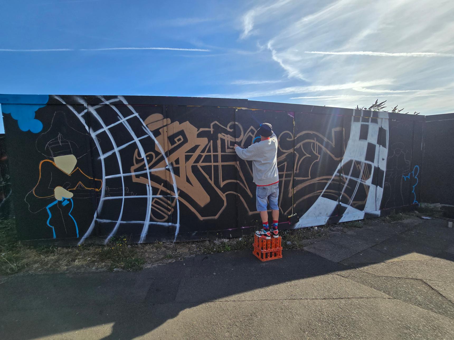 Sweetheart Streetart, Marko Antonio—Broadway to Brooklyn Ferry Express Tribute