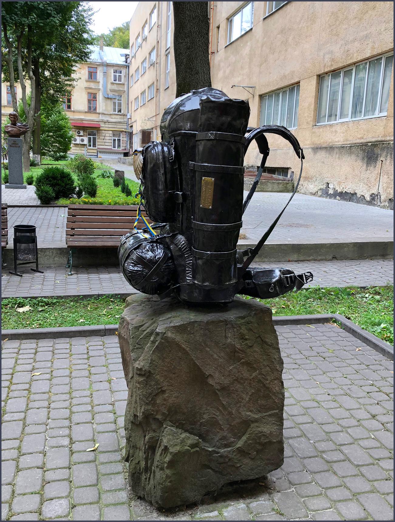 Unknown—Monument to the hiking backpack