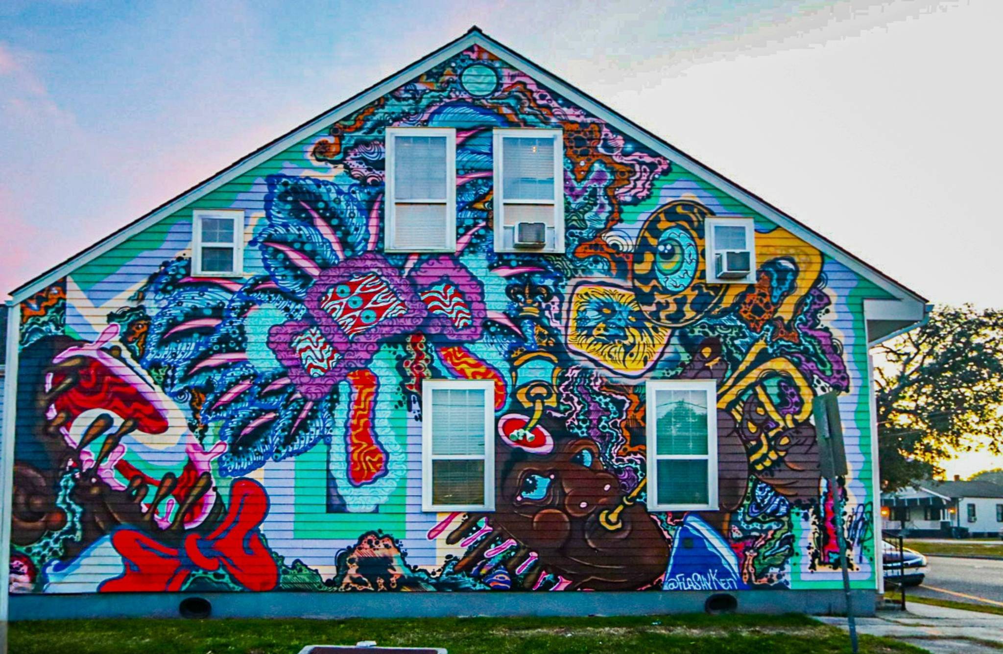 Ken Cox&mdash;Mardi Gras Mural