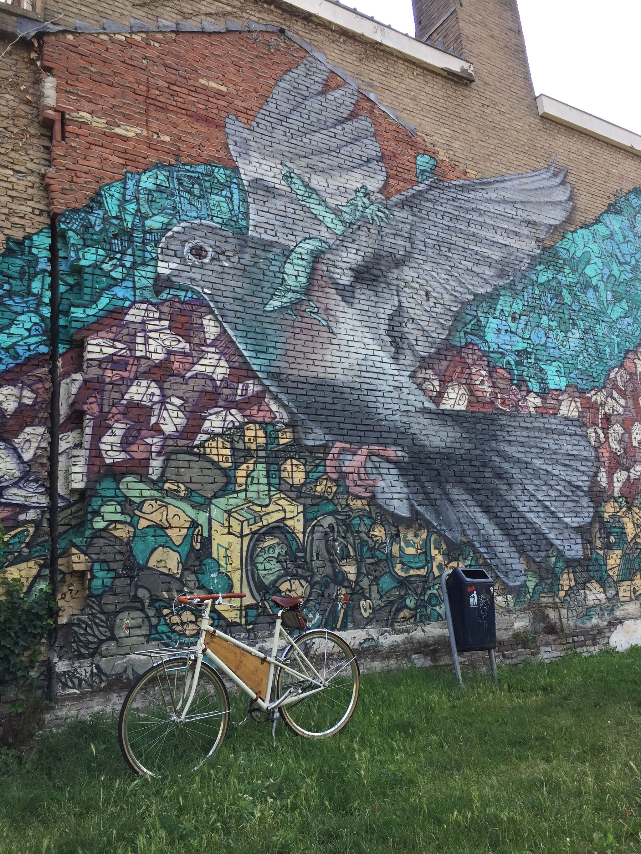 BCone&mdash;Big dove on a wall