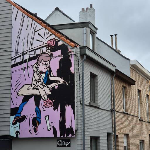 Comic strip wall, Guus Slim