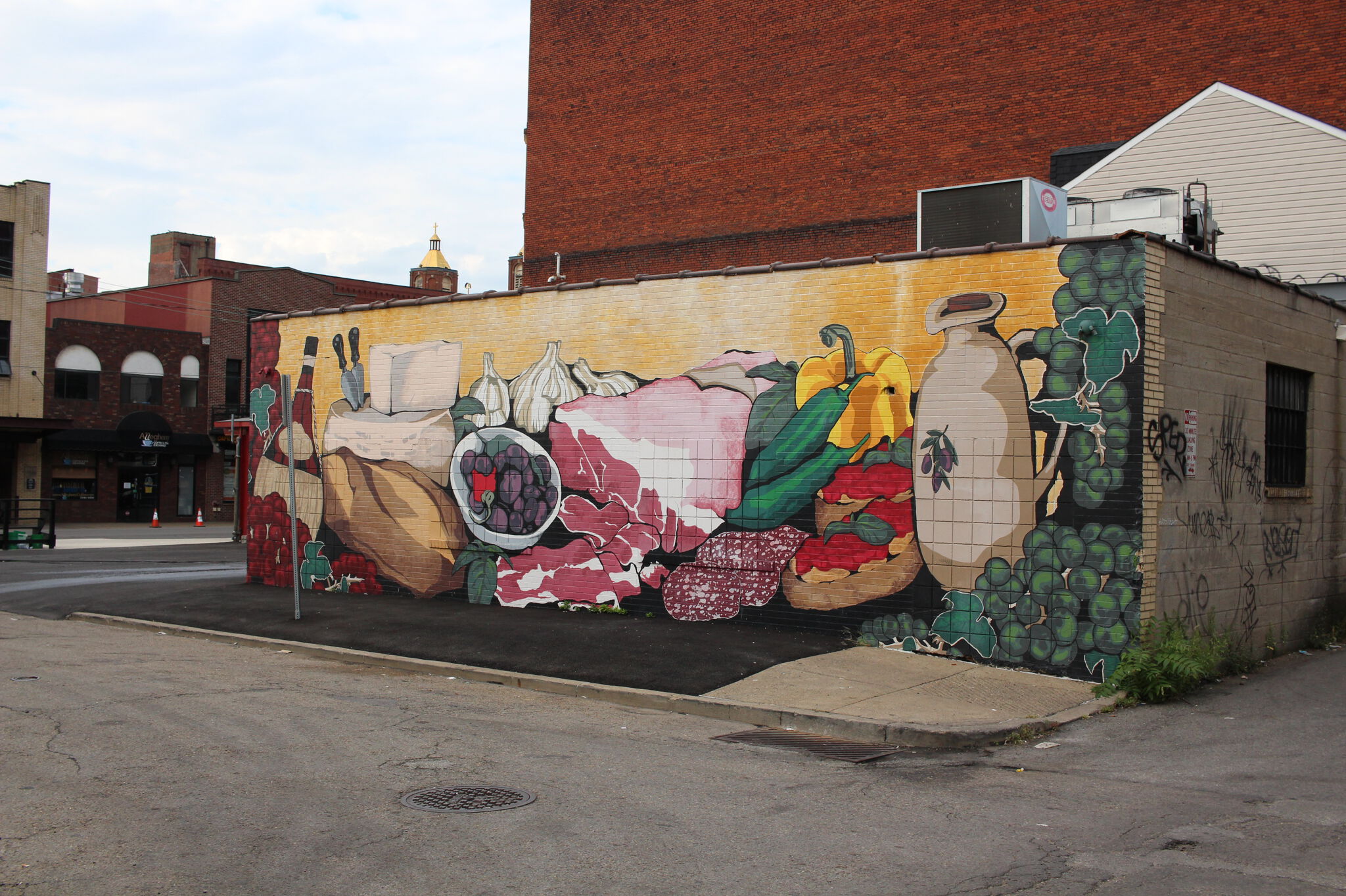Yuri Von, Shane Pilster, Molly Dorrance&mdash;Pennsylvania Macaroni Company Food Themed Mural